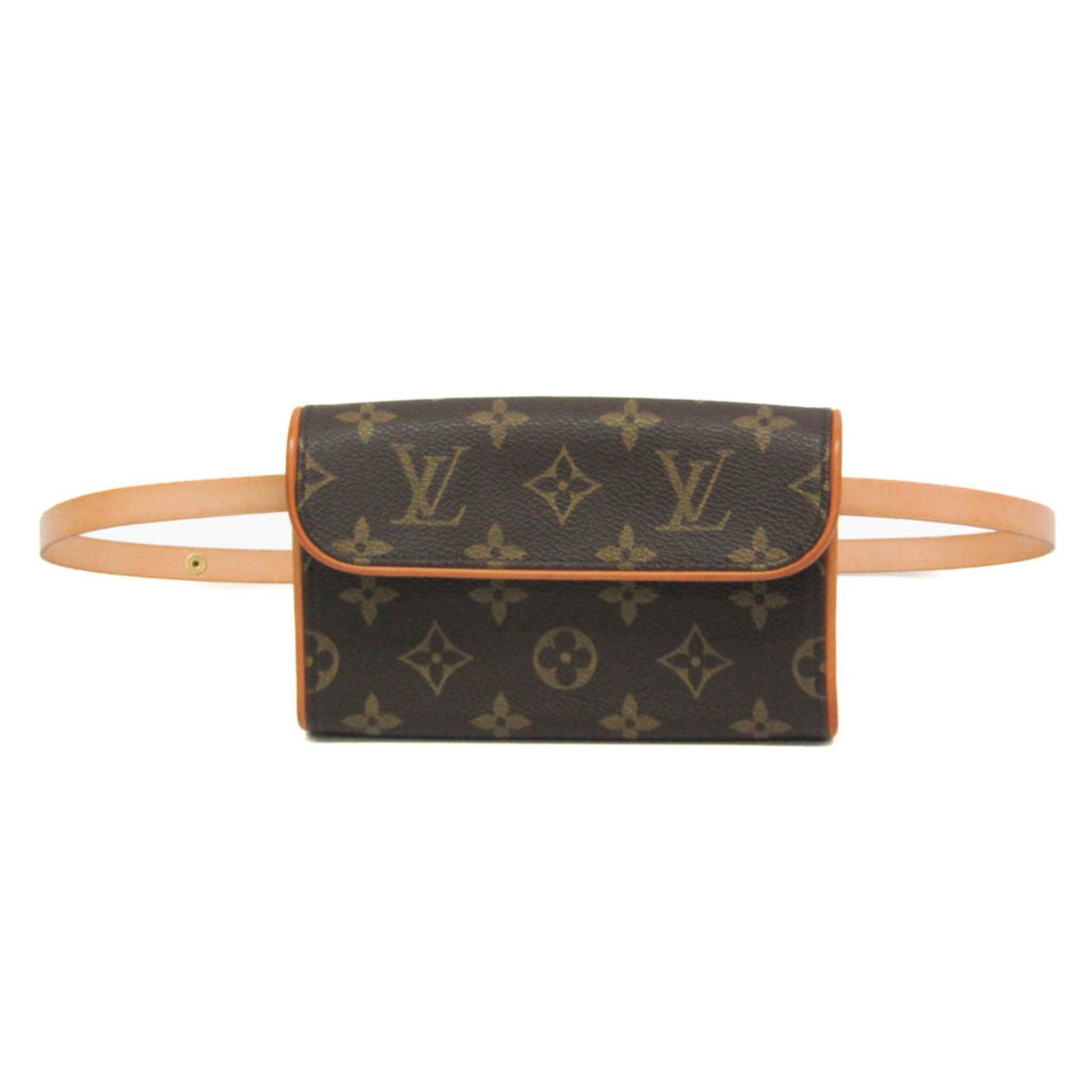 Louis Vuitton Pochette Florentine Brown Canvas Clutch Bag ()