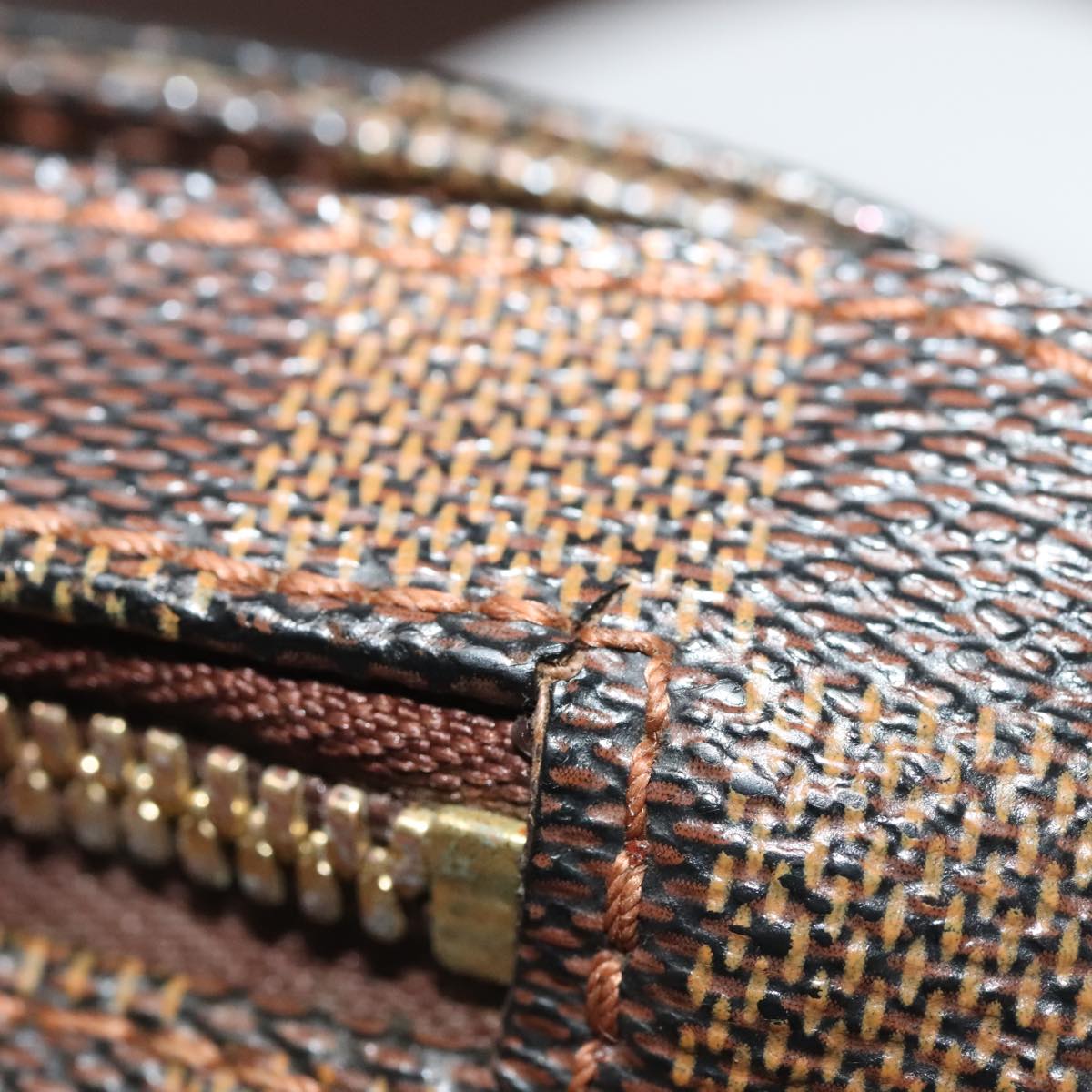 Louis Vuitton Geronimos Brown Canvas Shoulder Bag