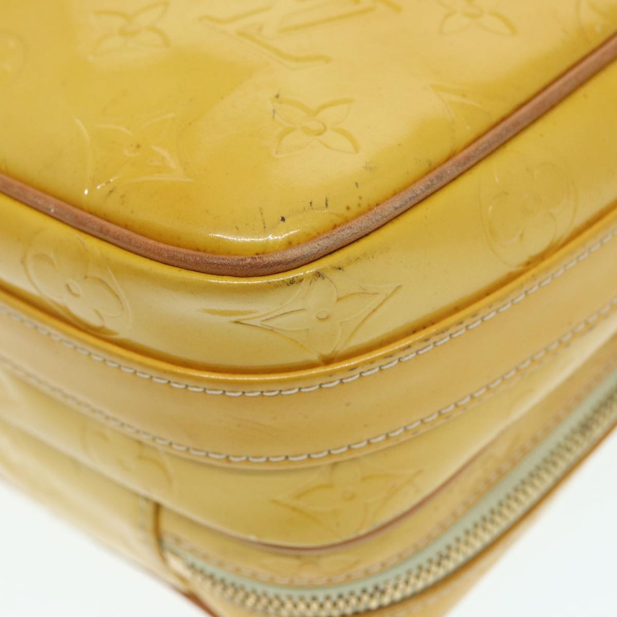 Louis Vuitton Wooster Yellow Patent Leather Shoulder Bag