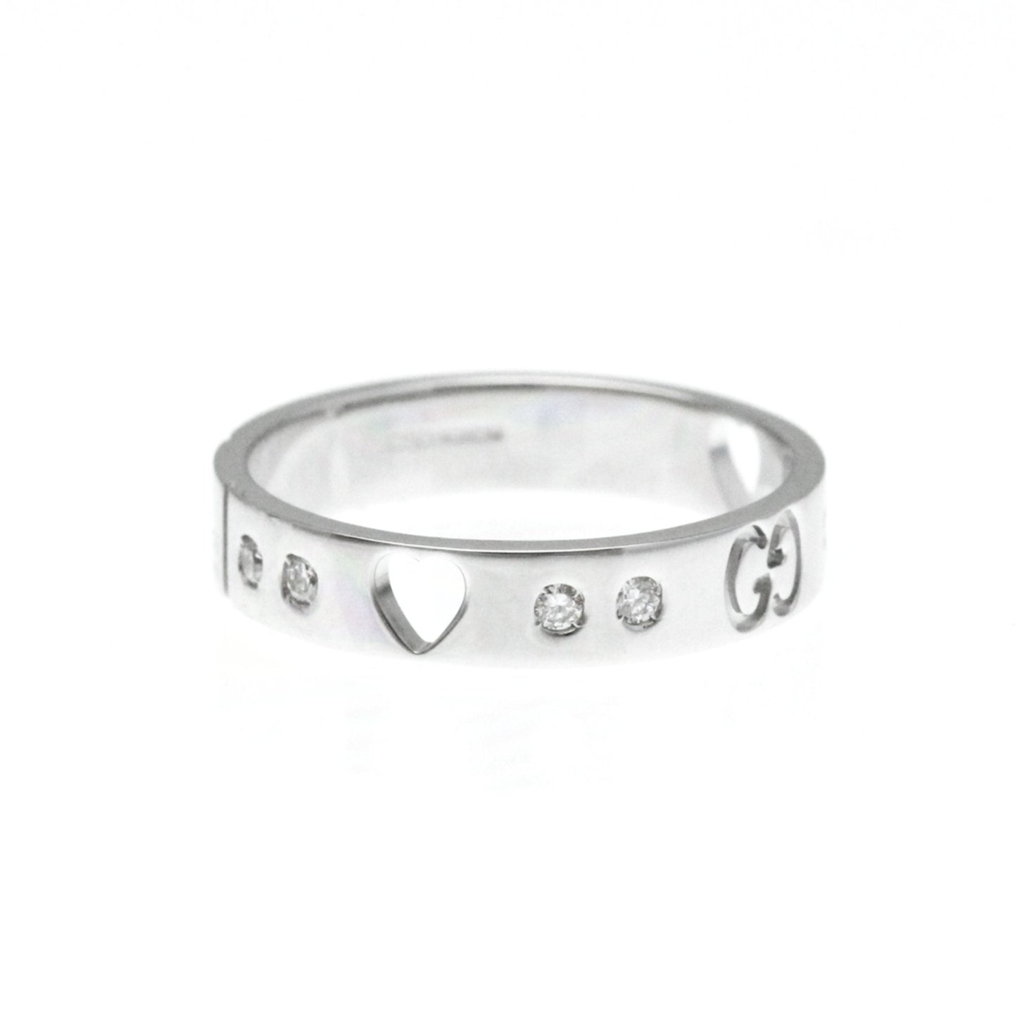 Gucci Icon Silver White Gold Ring Jewelry