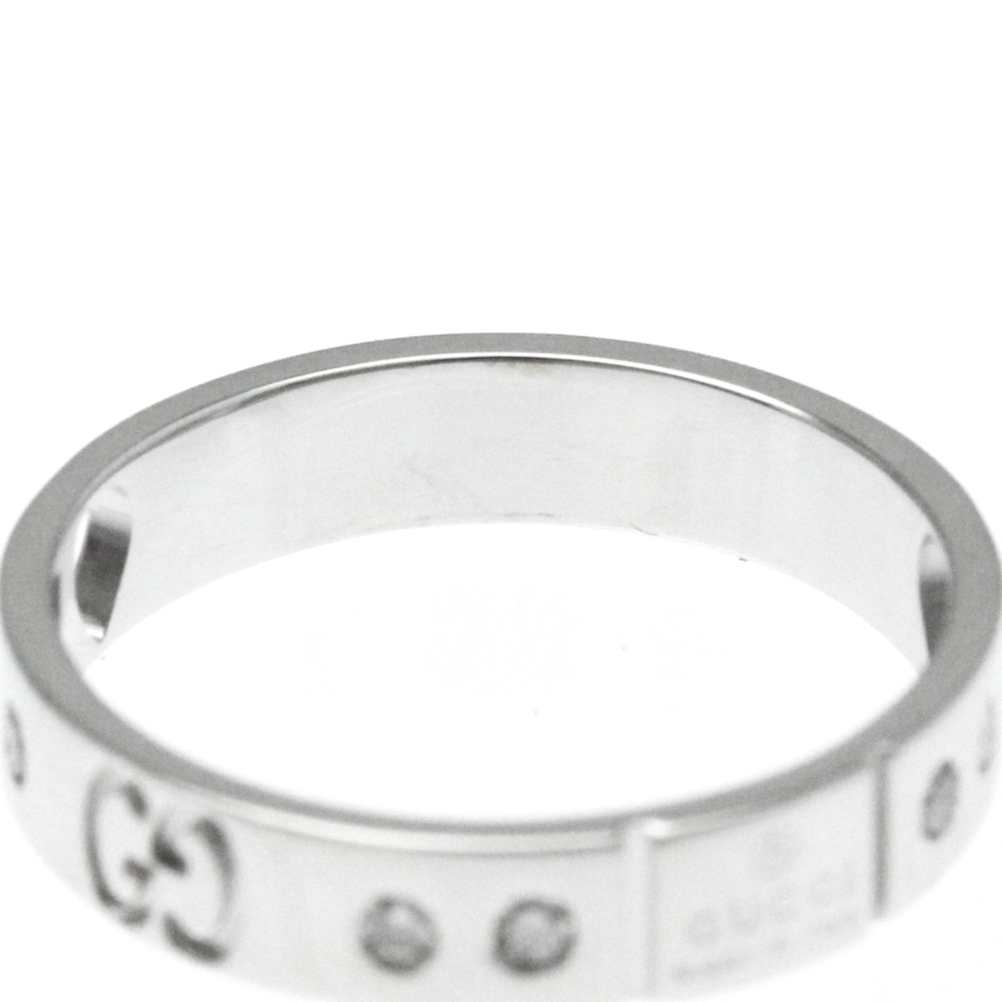 Gucci Icon Silver White Gold Ring Jewelry