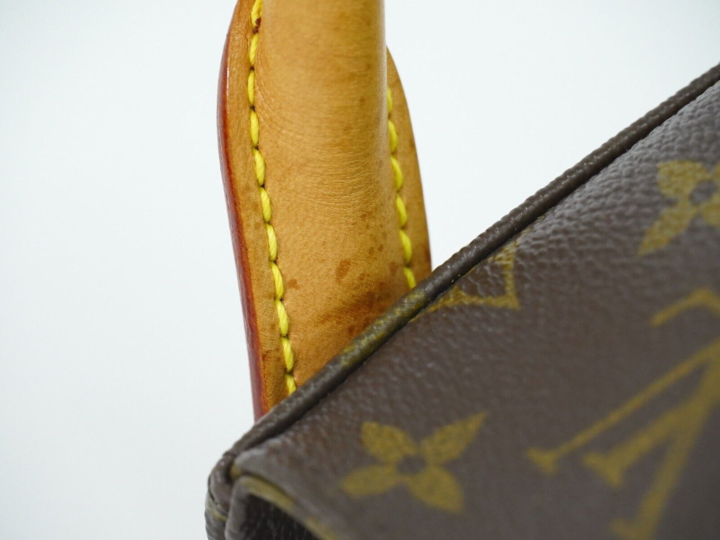 Louis Vuitton Looping Mm Brown Gold Plated Handbag