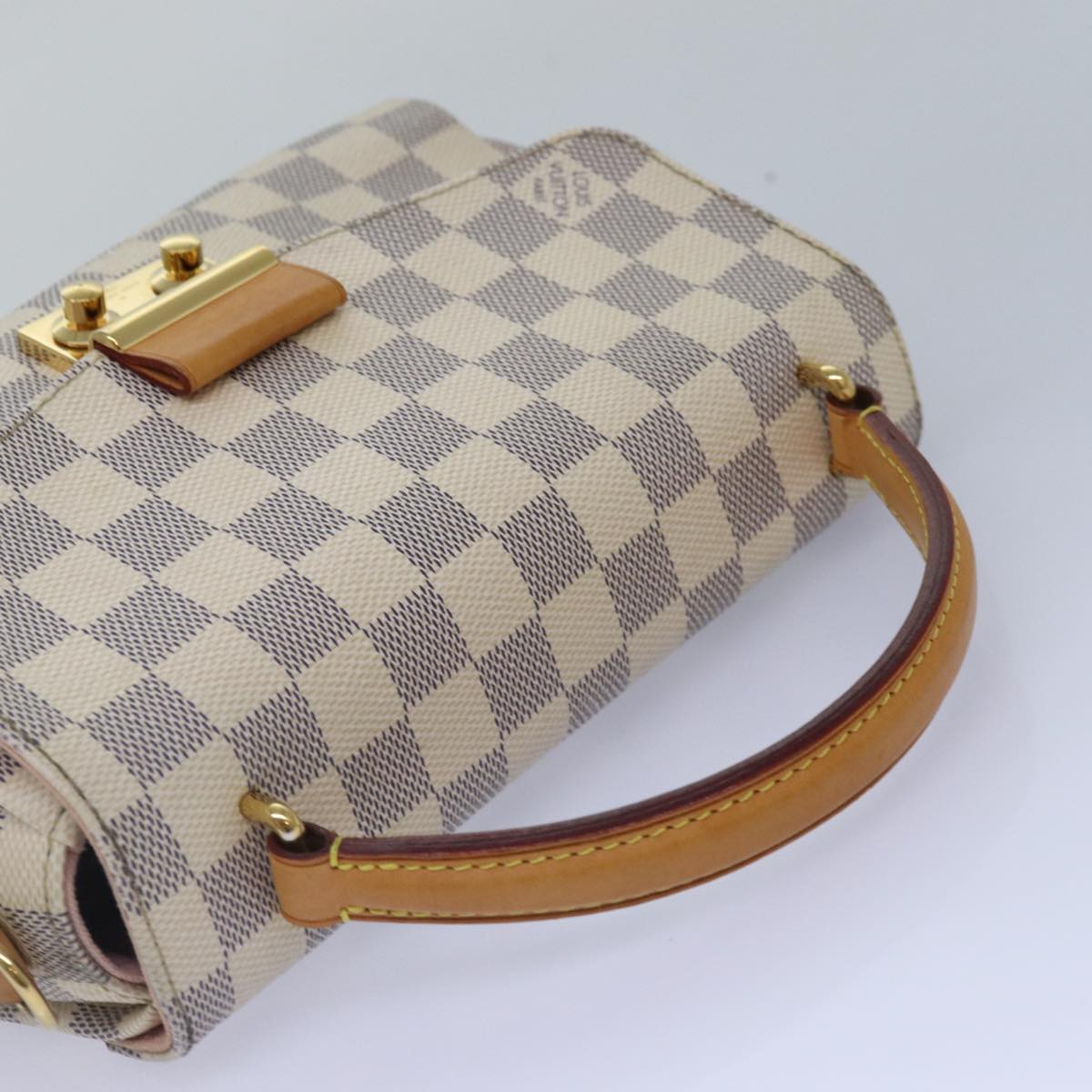 Louis Vuitton Croisette White Canvas Handbag