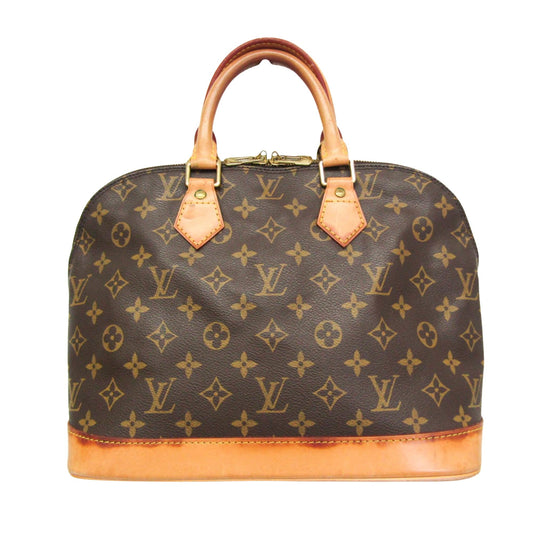 Louis Vuitton Alma Brown Canvas Handbag ()