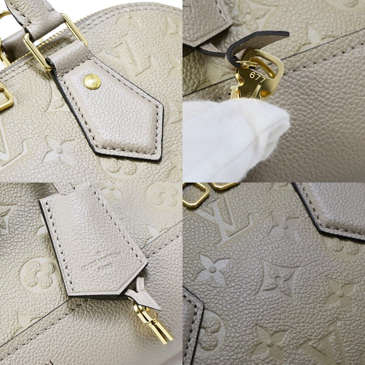 Louis Vuitton Neo Alma Ecru Gold Plated Handbag