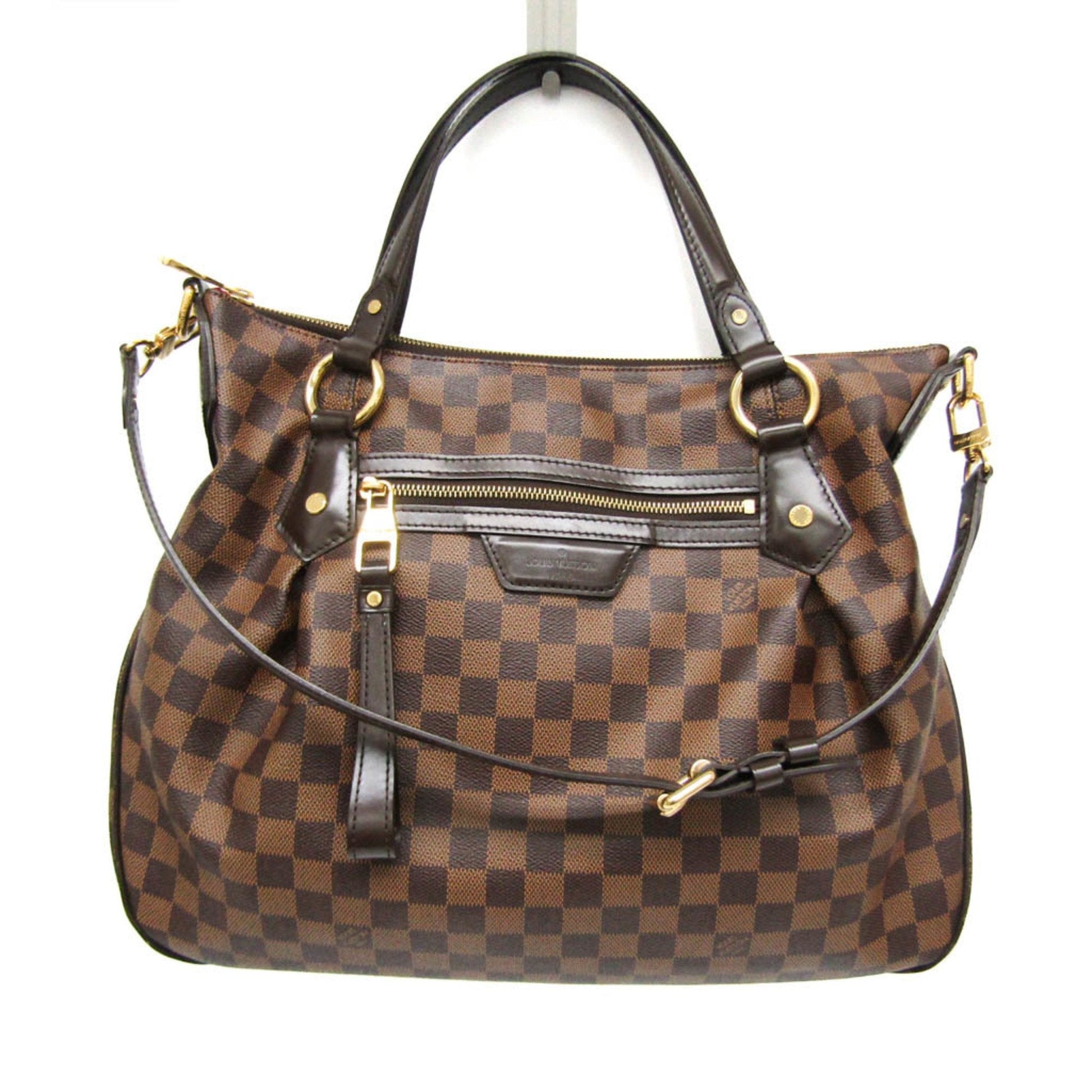 Louis Vuitton Evora Brown Canvas Shoulder Bag ()