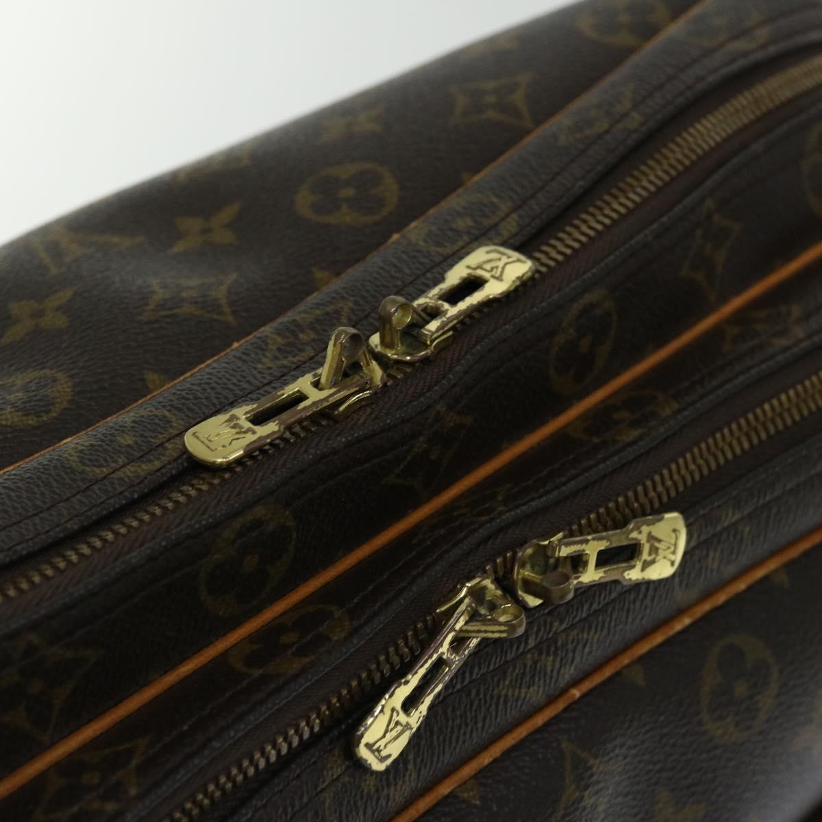 Louis Vuitton Reporter Brown Canvas Shoulder Bag