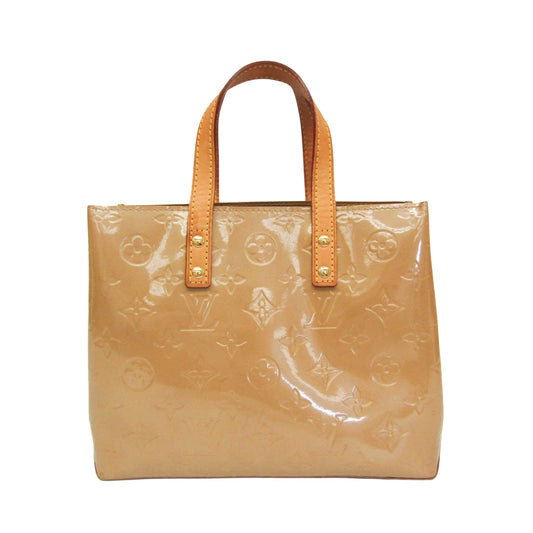 Louis Vuitton Reade Beige Patent Leather Handbag ()