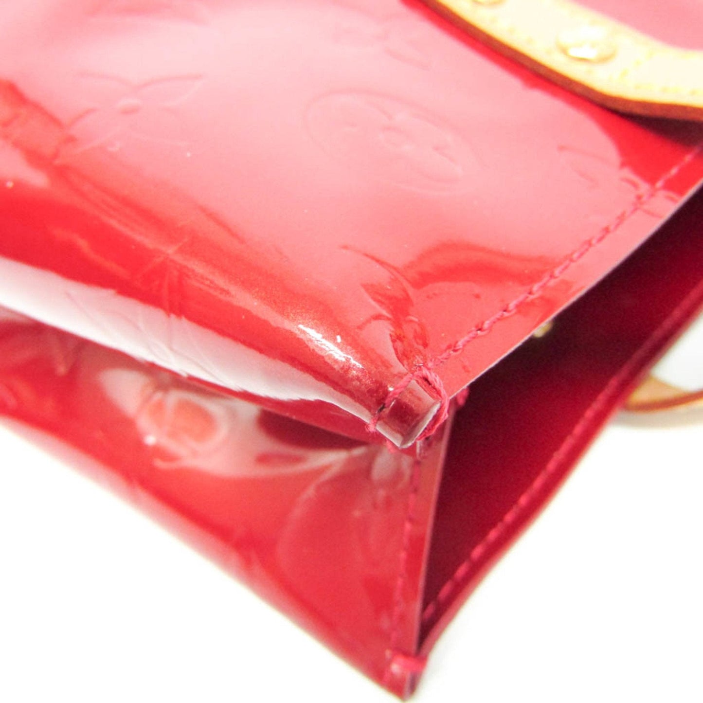 Louis Vuitton Reade Red Patent Leather Handbag