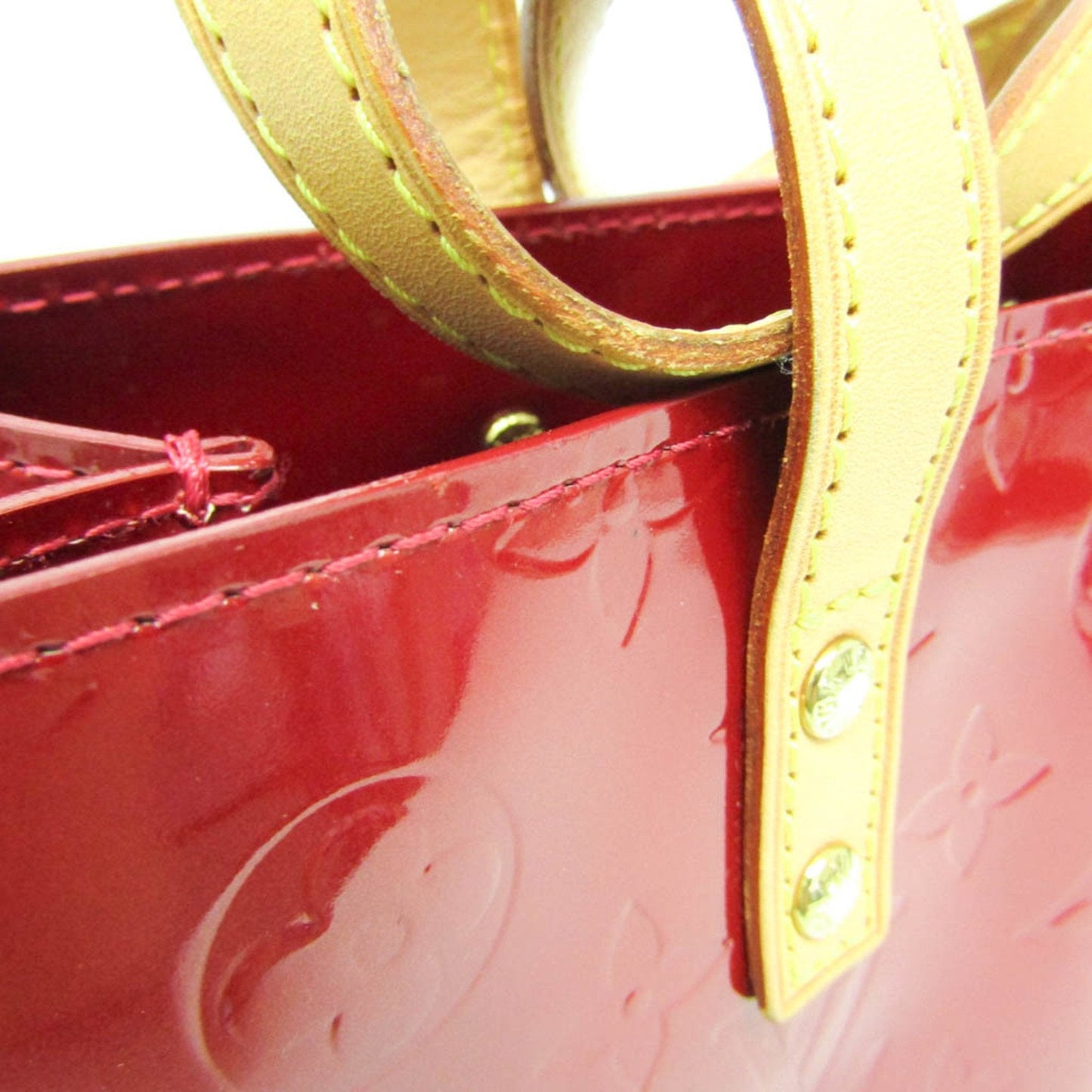 Louis Vuitton Reade Red Patent Leather Handbag