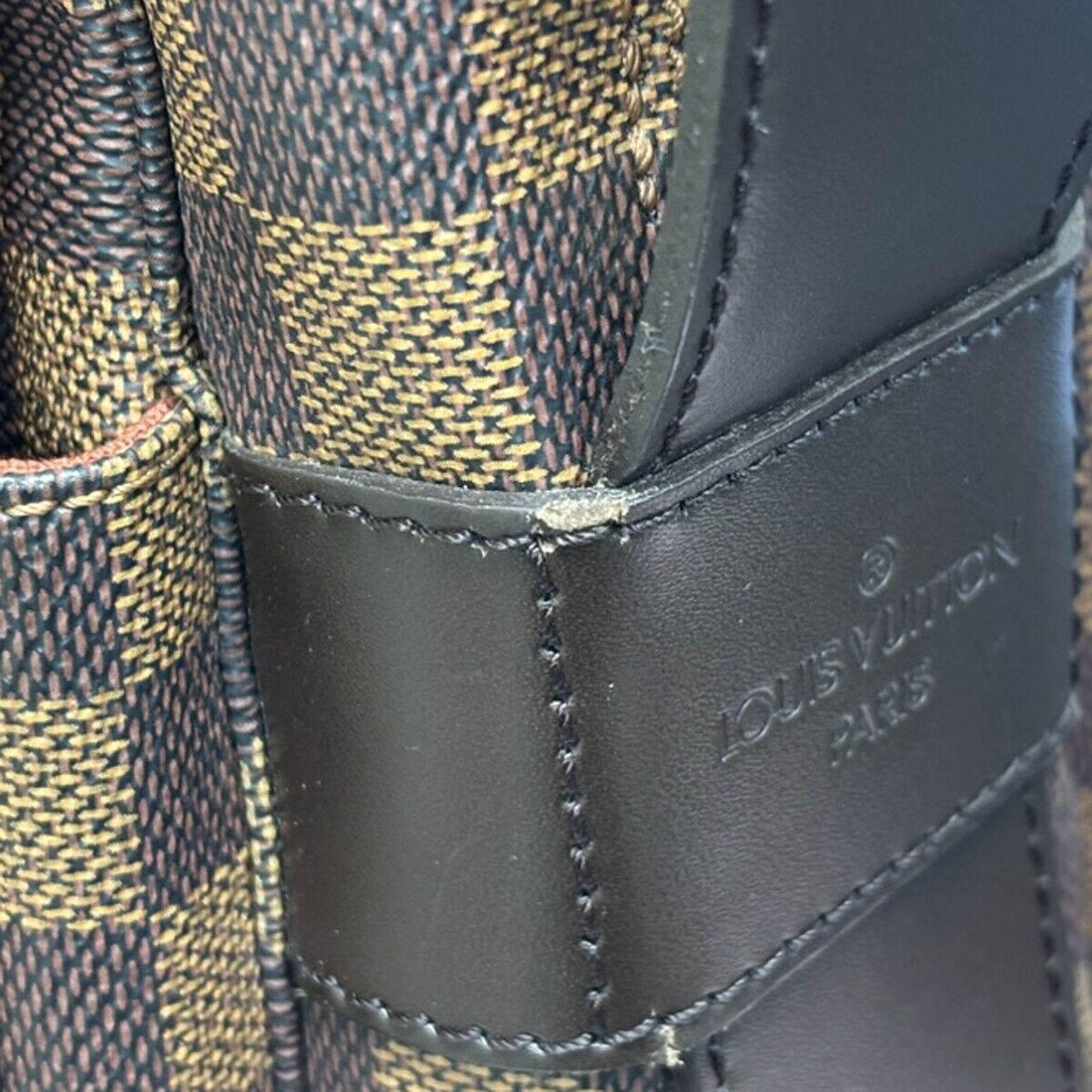 Louis Vuitton Naviglio Brown Canvas Backpack Bag
