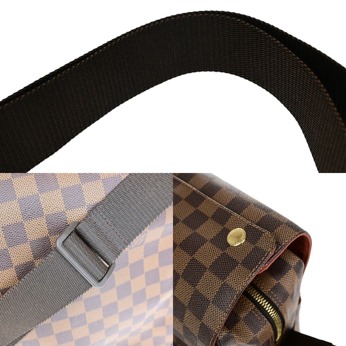 Louis Vuitton Naviglio Brown Canvas Backpack Bag