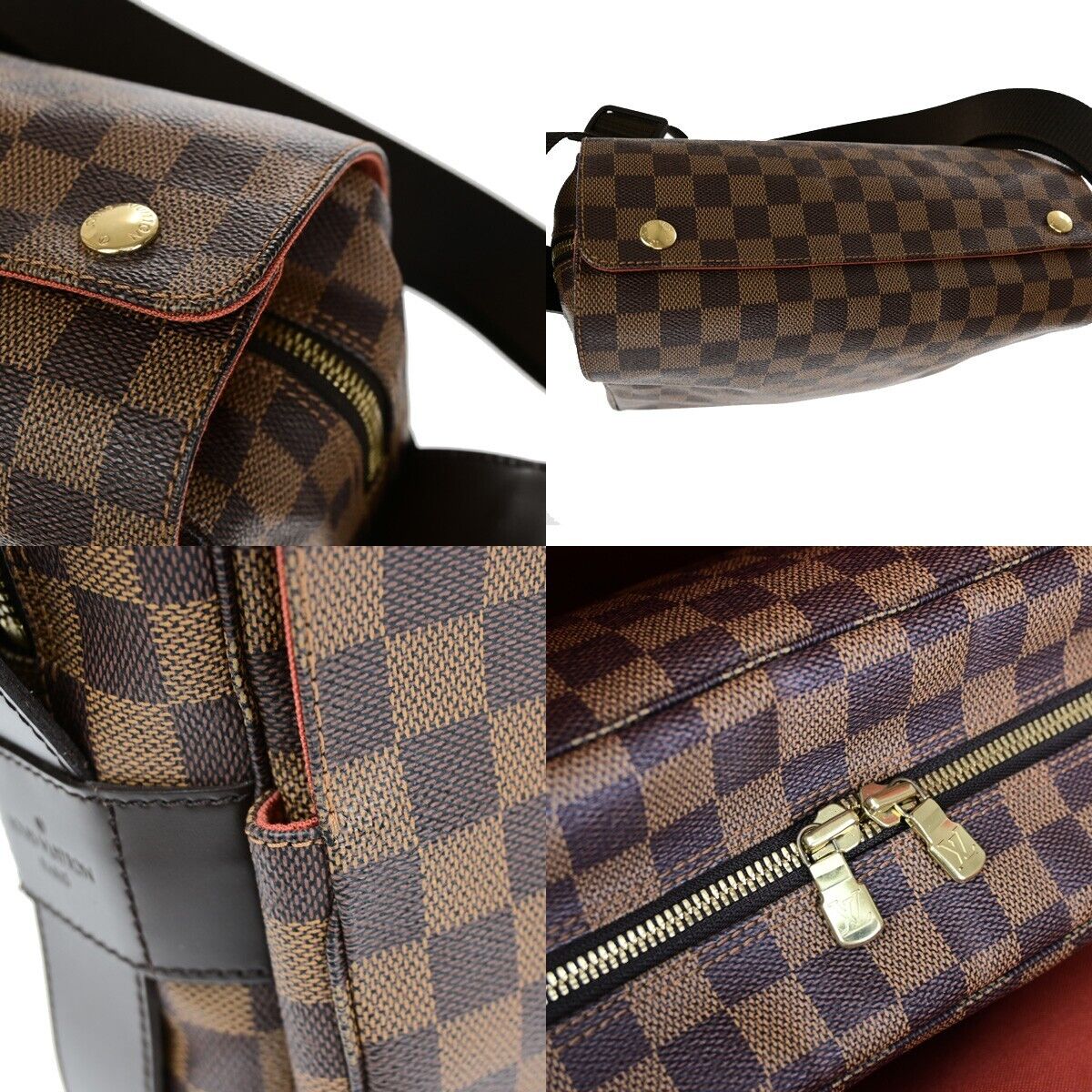 Louis Vuitton Naviglio Brown Canvas Backpack Bag