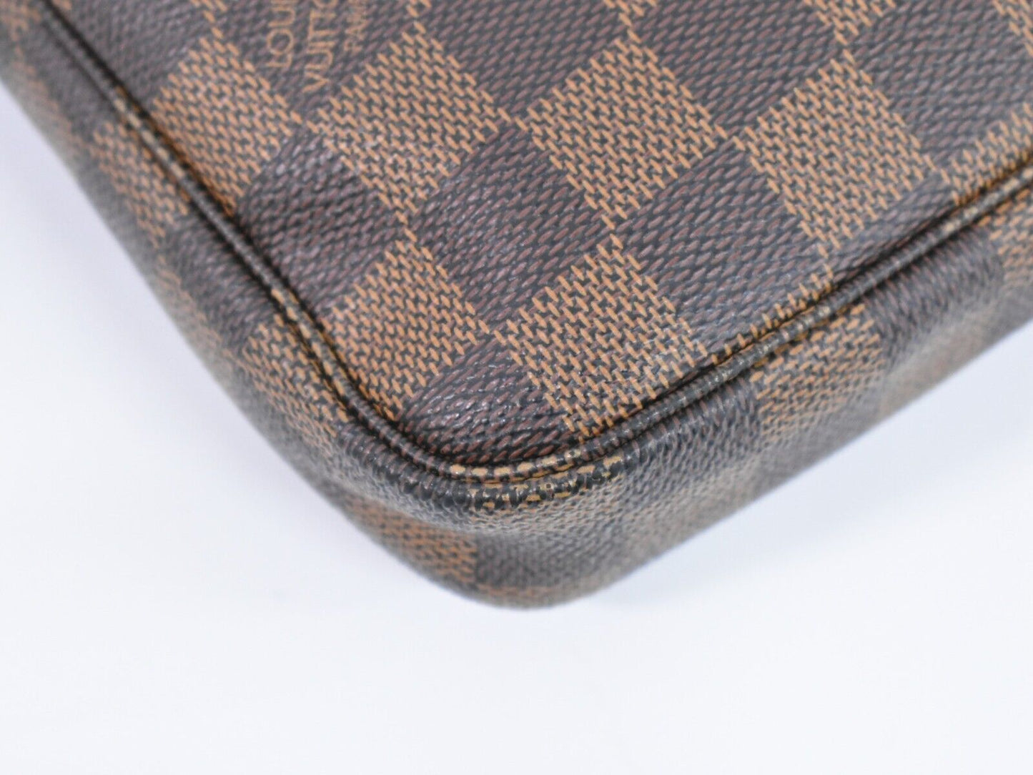 Louis Vuitton Pochette Accessoires Brown Canvas Clutch Bag