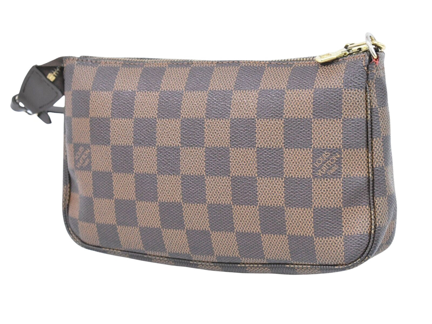 Louis Vuitton Pochette Accessoires Brown Canvas Clutch Bag