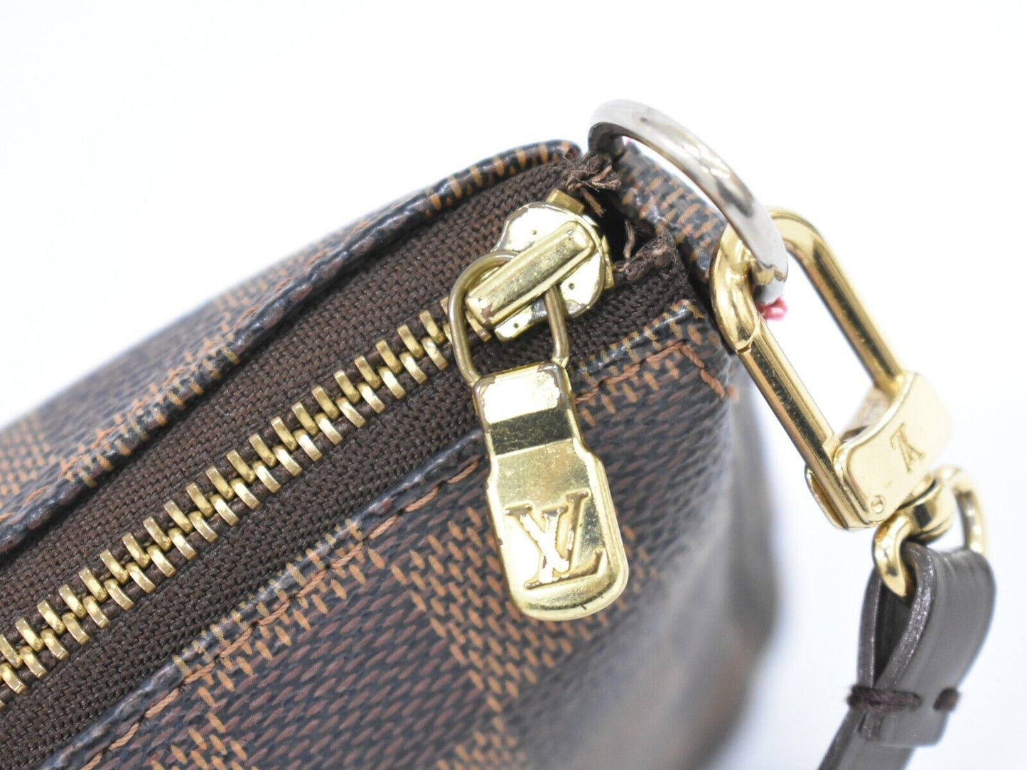 Louis Vuitton Pochette Accessoires Brown Canvas Clutch Bag
