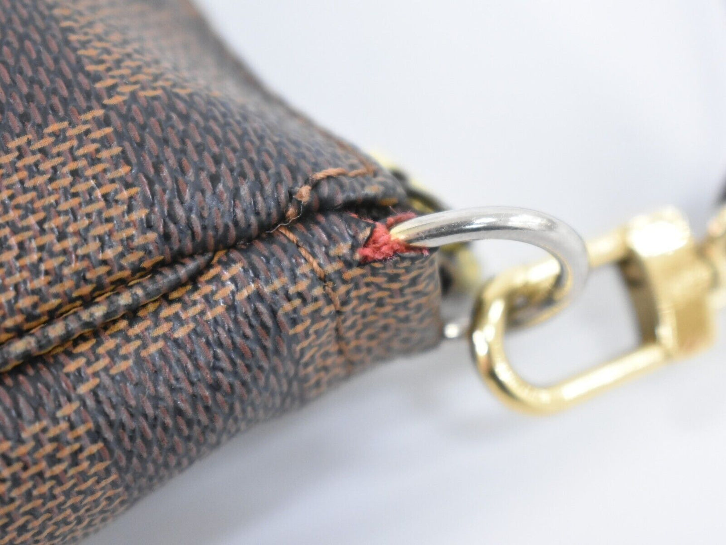 Louis Vuitton Pochette Accessoires Brown Canvas Clutch Bag
