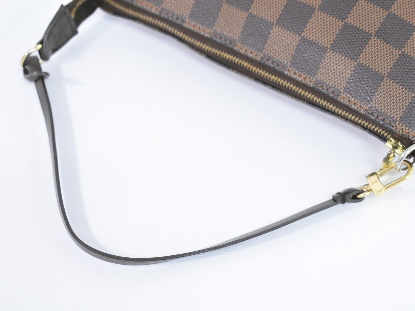 Louis Vuitton Pochette Accessoires Brown Canvas Clutch Bag
