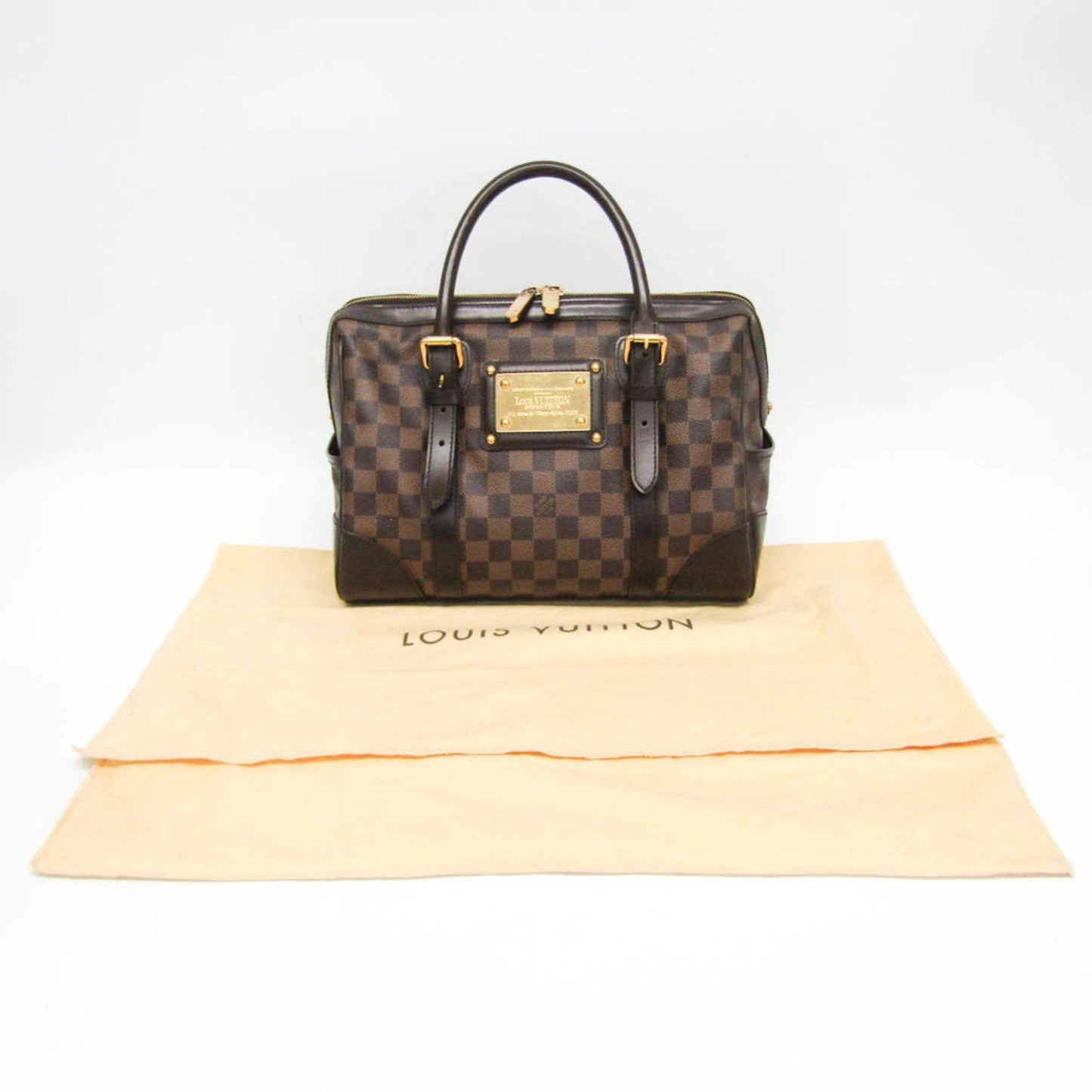 Louis Vuitton Berkeley Brown Canvas Handbag