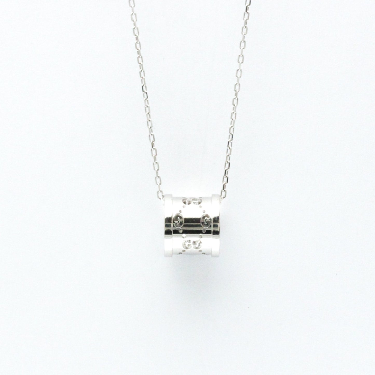 Gucci Icon Twirl Silver White Gold Necklace Jewelry