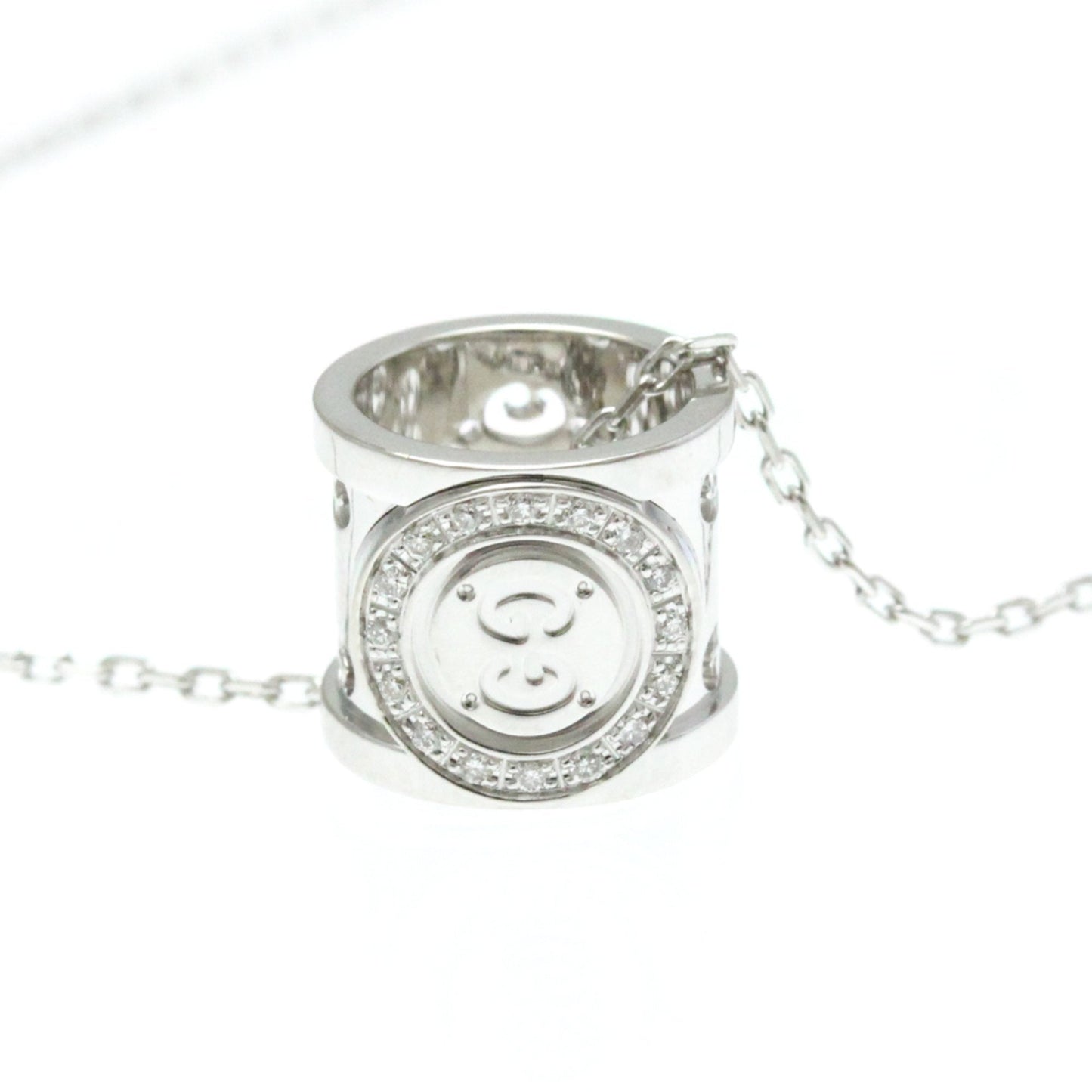 Gucci Icon Twirl Silver White Gold Necklace Jewelry