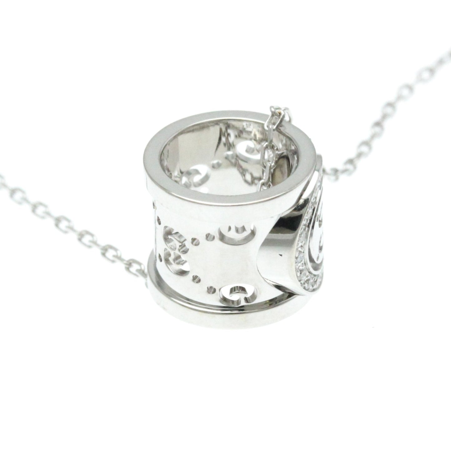 Gucci Icon Twirl Silver White Gold Necklace Jewelry