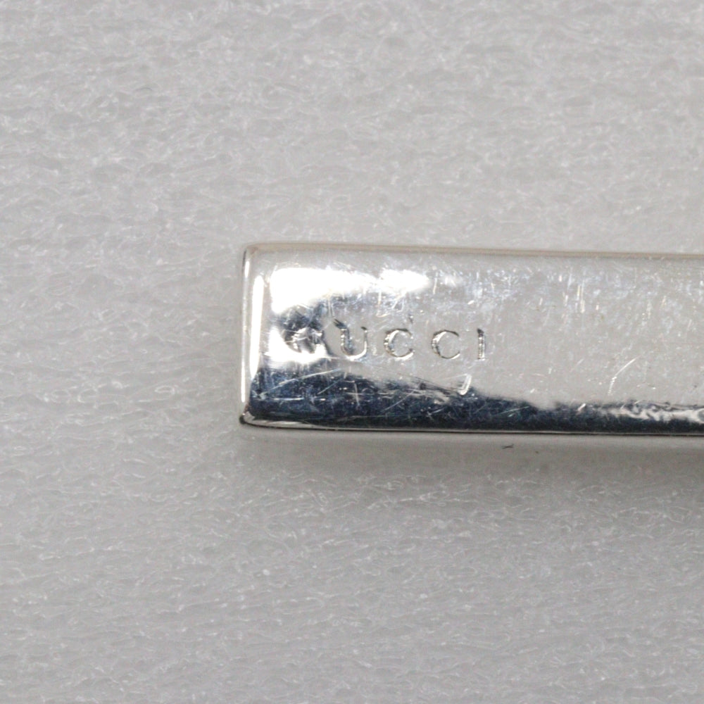 Gucci Interlocking G Silver Leather Bracelet Jewelry