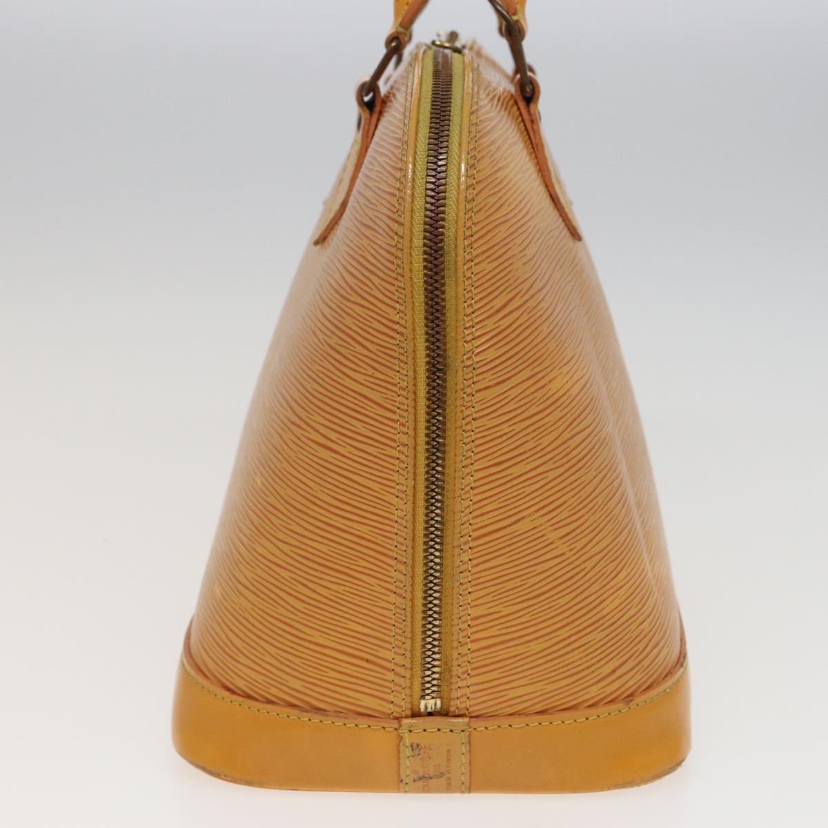 Louis Vuitton Alma Yellow Leather Handbag
