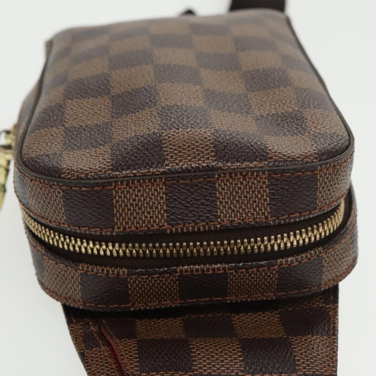 Louis Vuitton Geronimos Brown Canvas Shoulder Bag