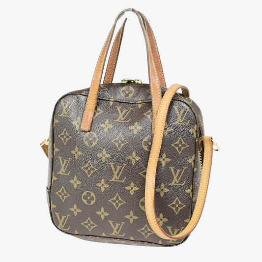 Louis Vuitton Spontini Brown Canvas Handbag ()