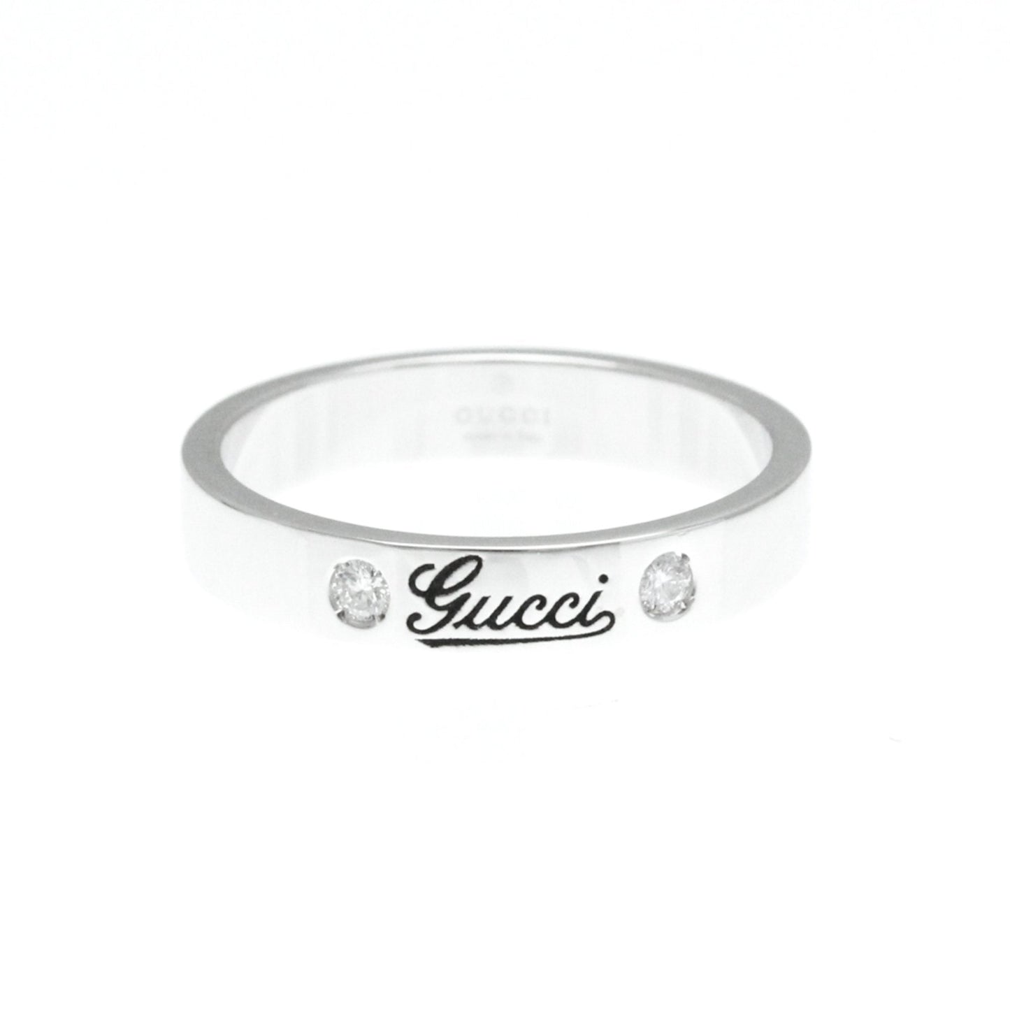 Gucci Silver White Gold Ring Jewelry ()