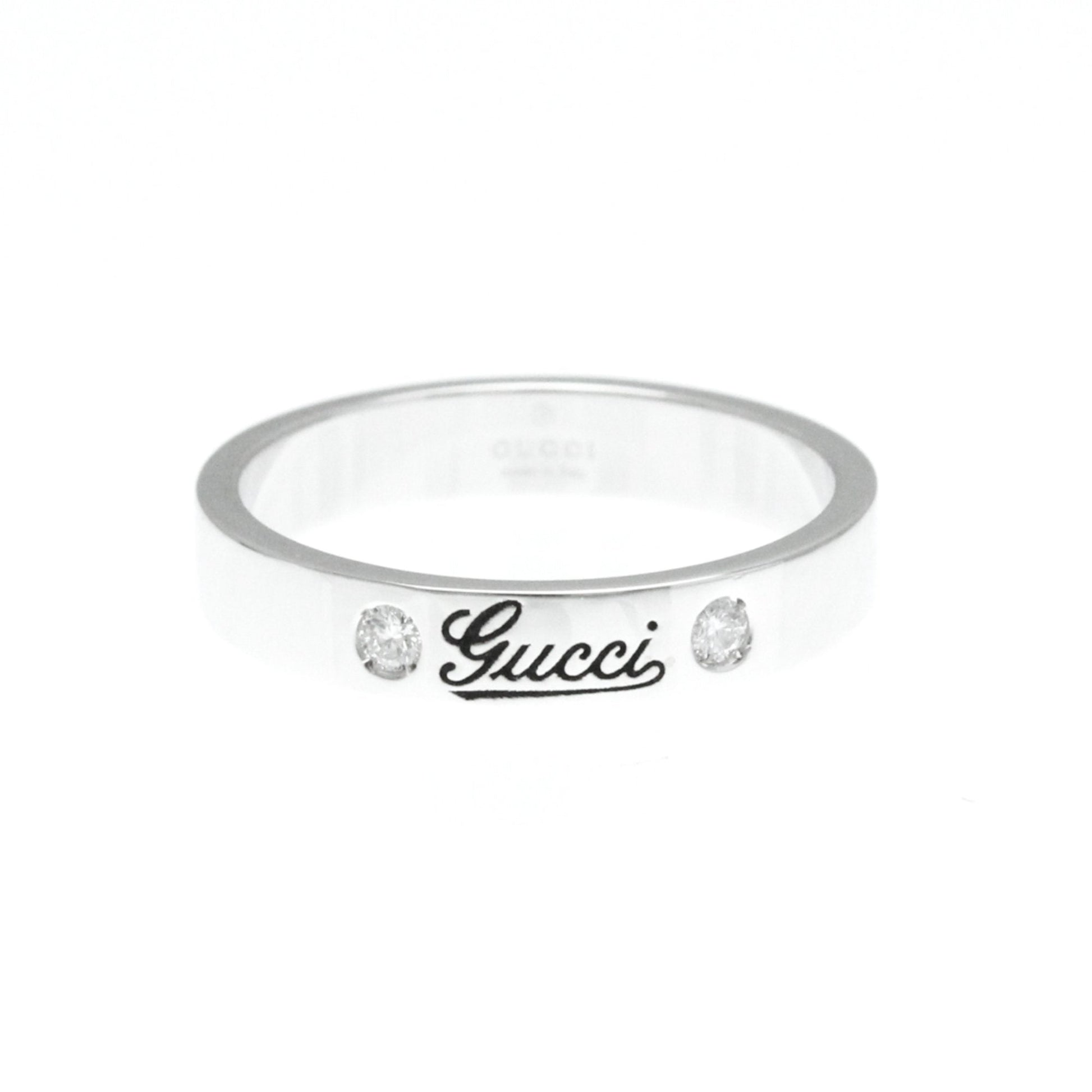 Gucci Silver White Gold Ring Jewelry ()