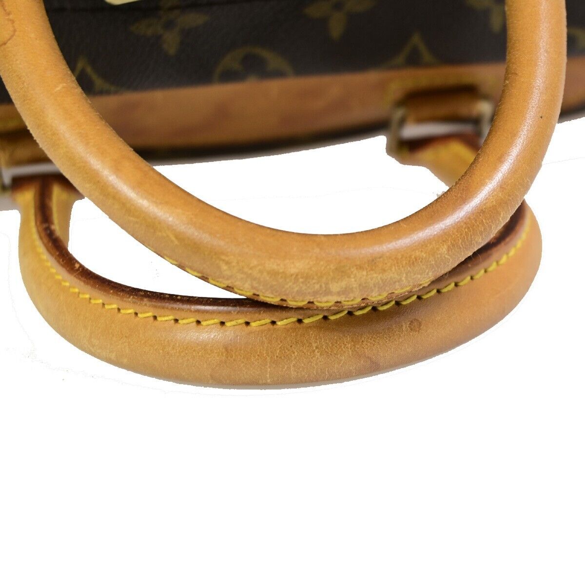 Louis Vuitton Deauville Brown Gold Plated Handbag