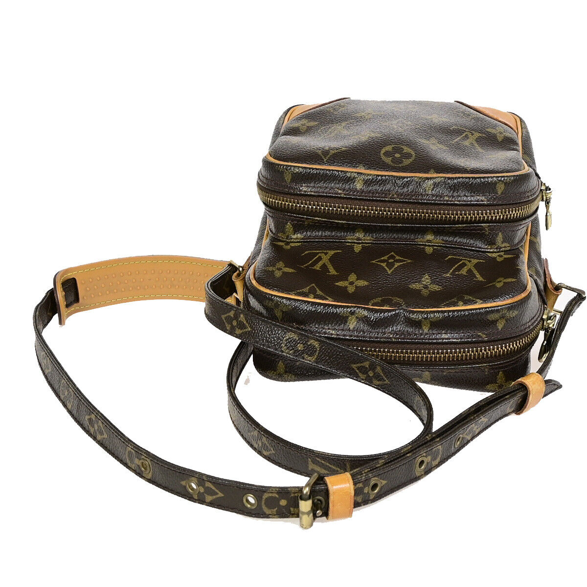 Louis Vuitton Amazon Brown Gold Plated Handbag