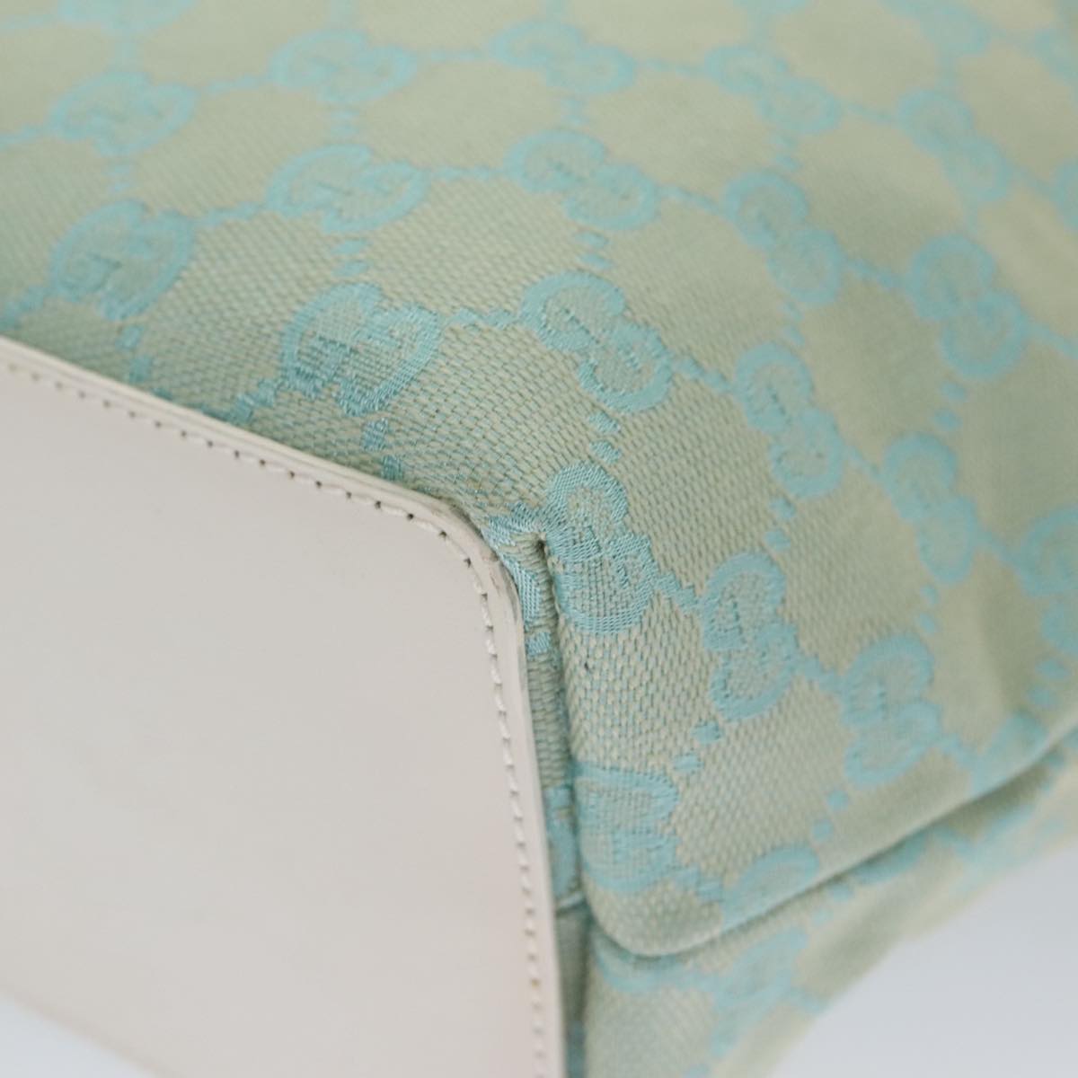 Gucci Blue Canvas Tote Bag