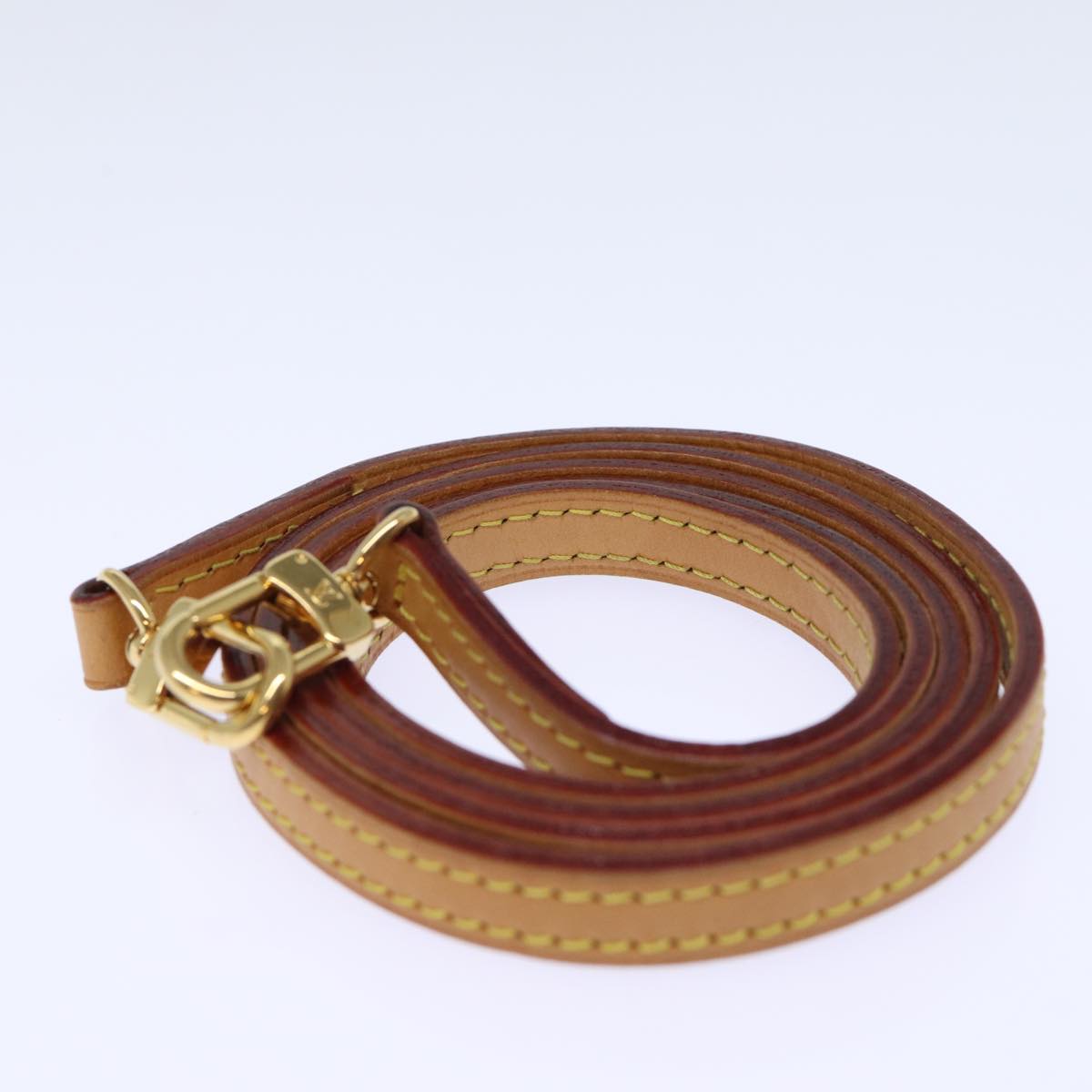 Louis Vuitton Shoulder Strap Beige Leather Bag Jewelry