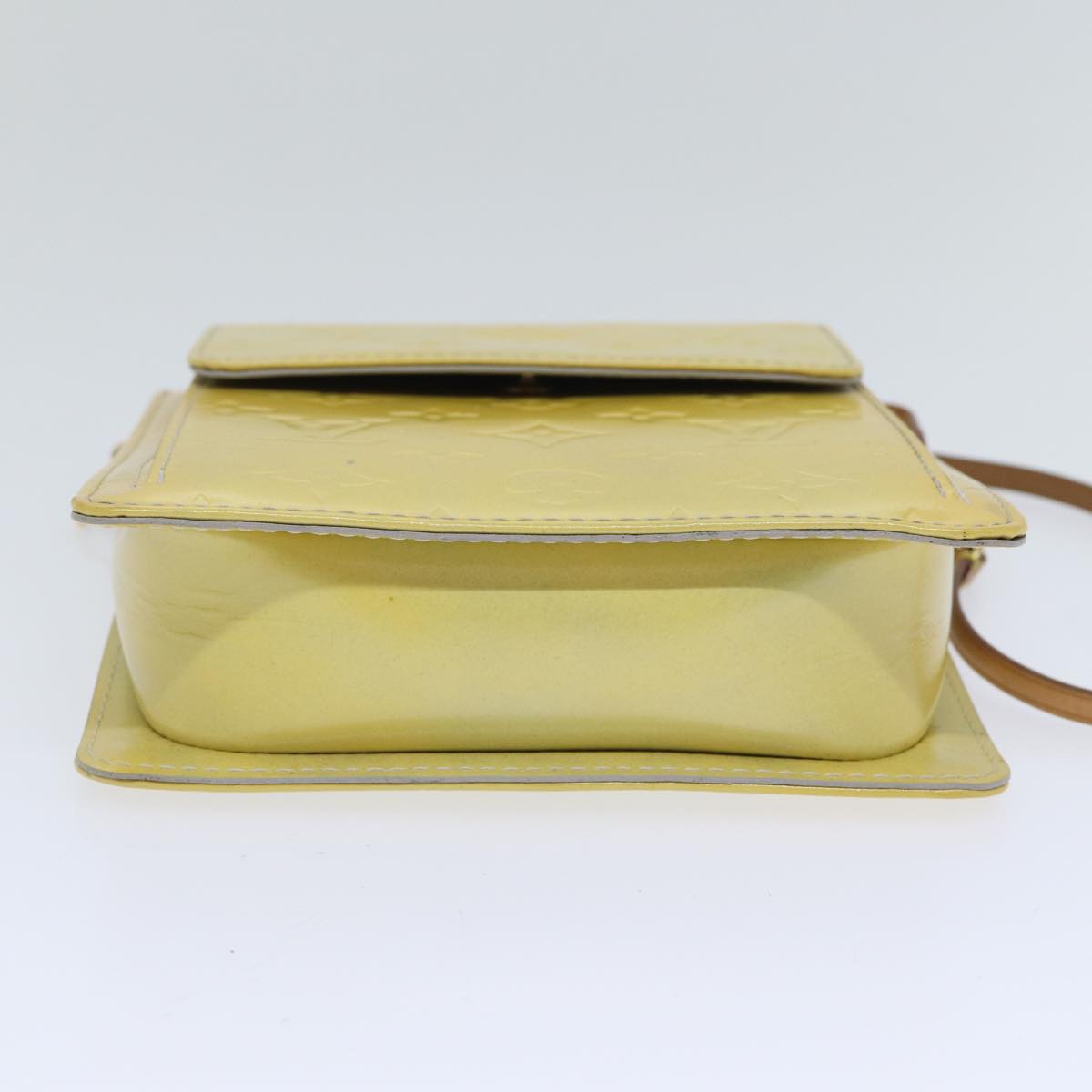 Louis Vuitton Mott Yellow Patent Leather Clutch Bag