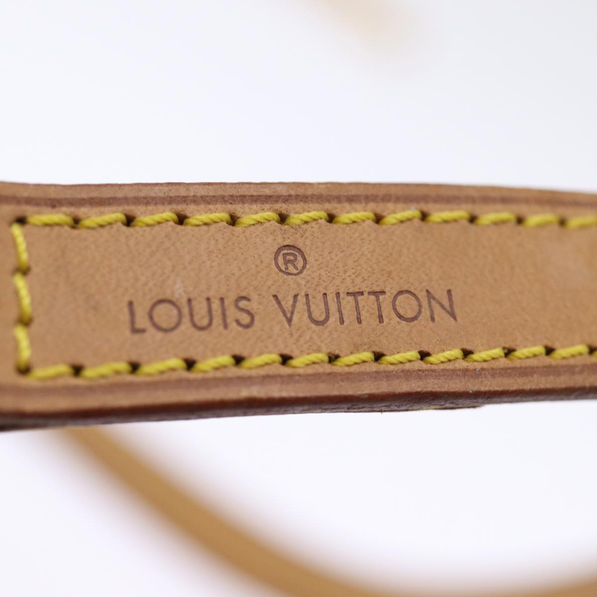 Louis Vuitton Shoulder Strap Beige Leather Bag Jewelry