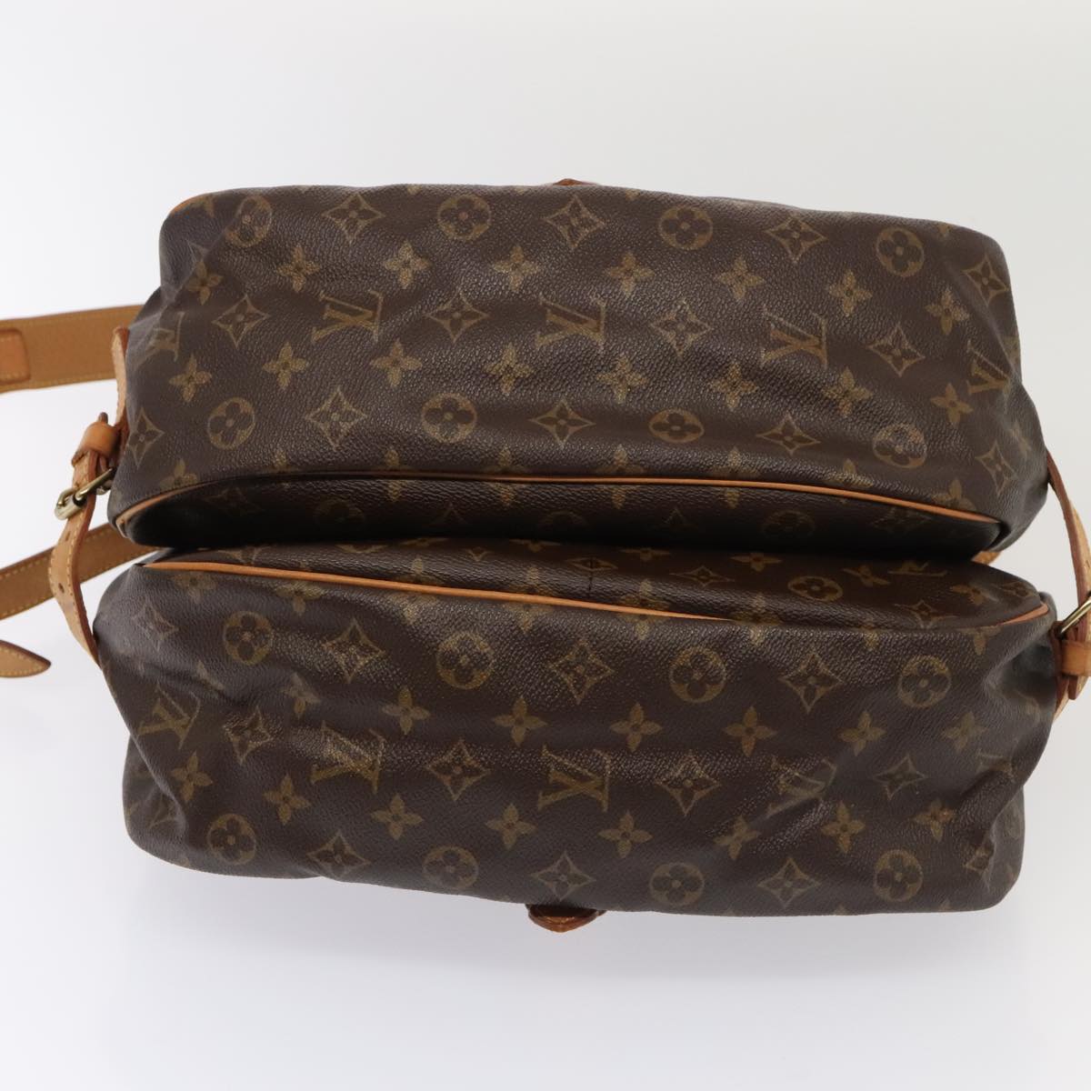 Louis Vuitton Saumur 35 Brown Canvas Shoulder Bag