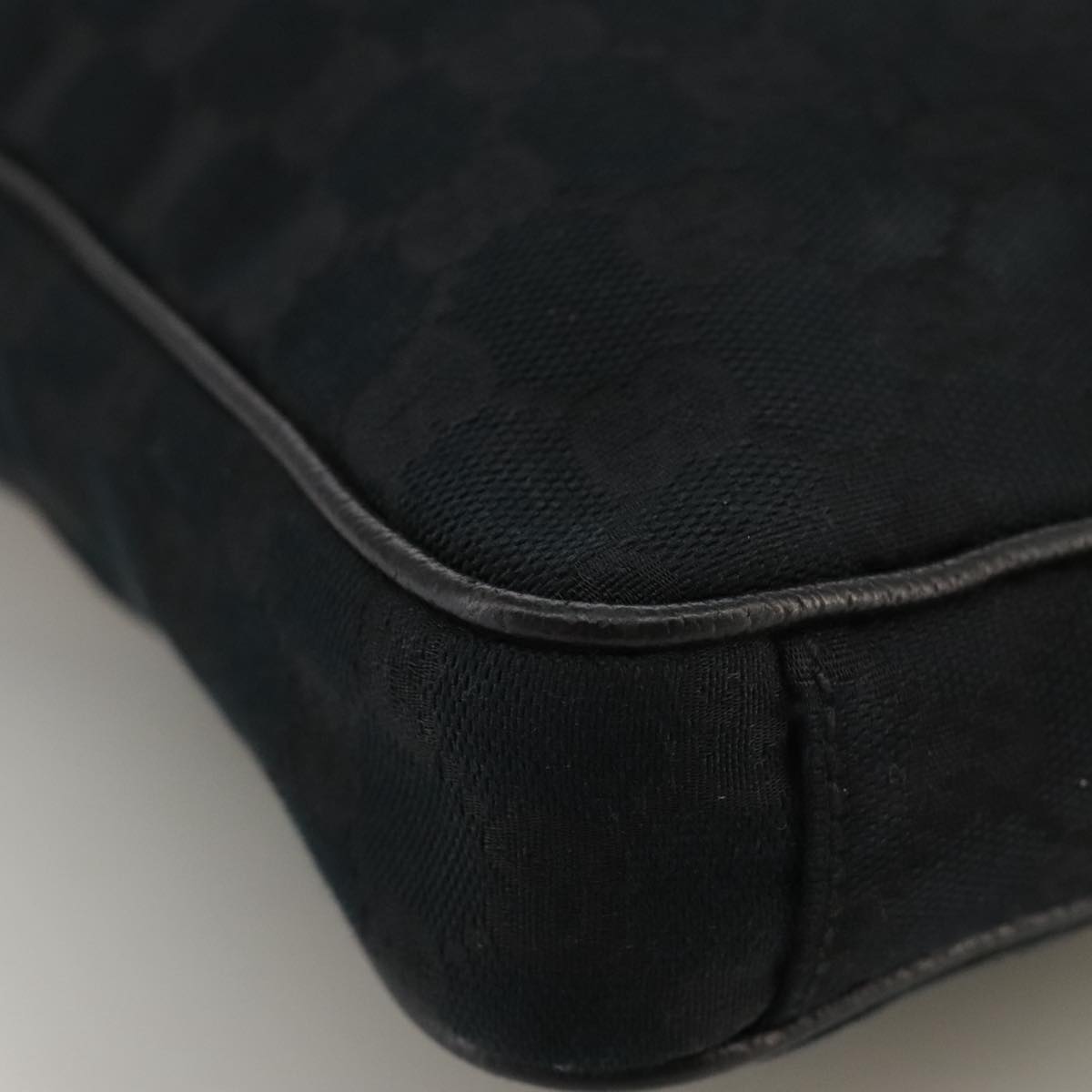 Gucci Black Canvas Shoulder Bag