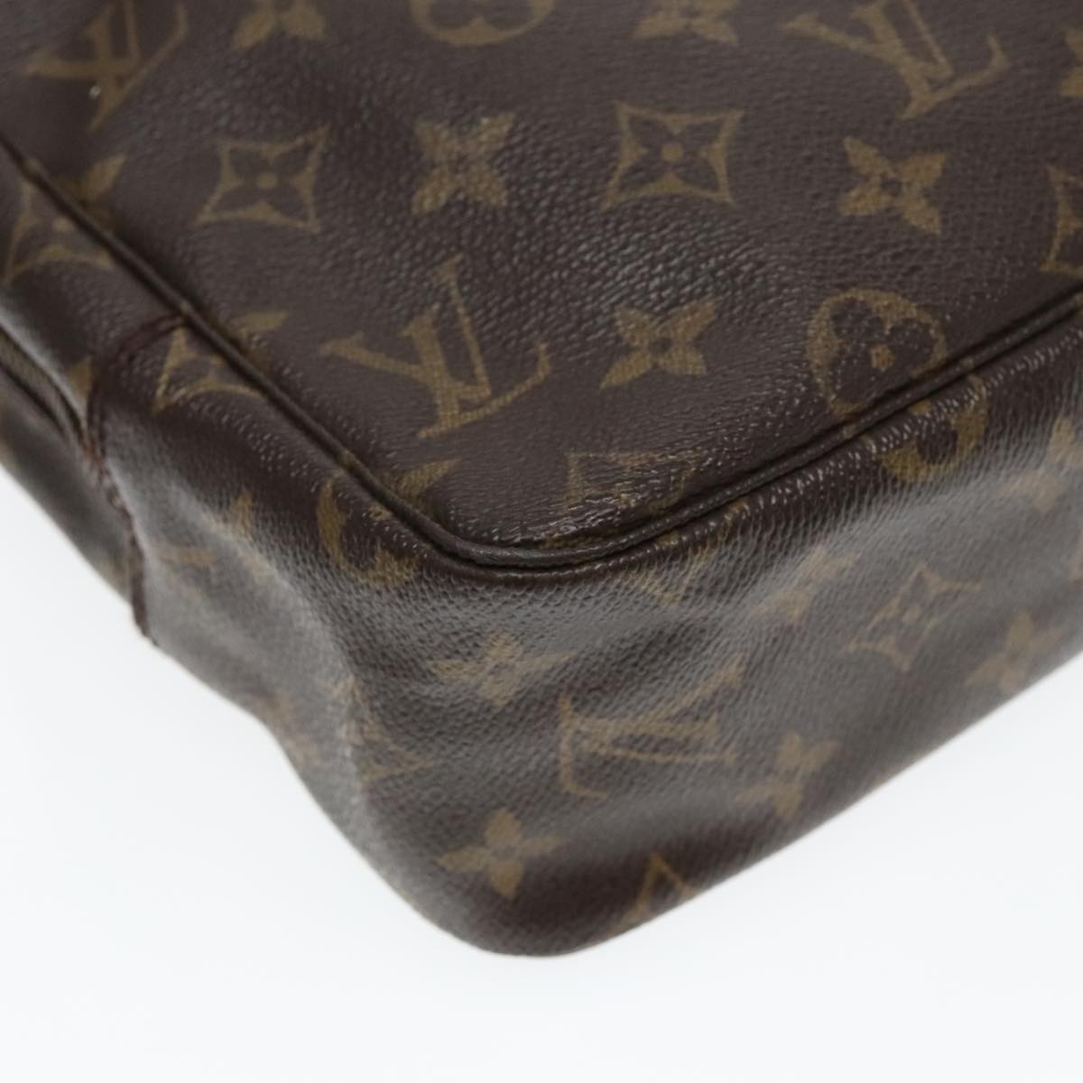 Louis Vuitton Trousse De Toilette Brown Canvas Clutch Bag