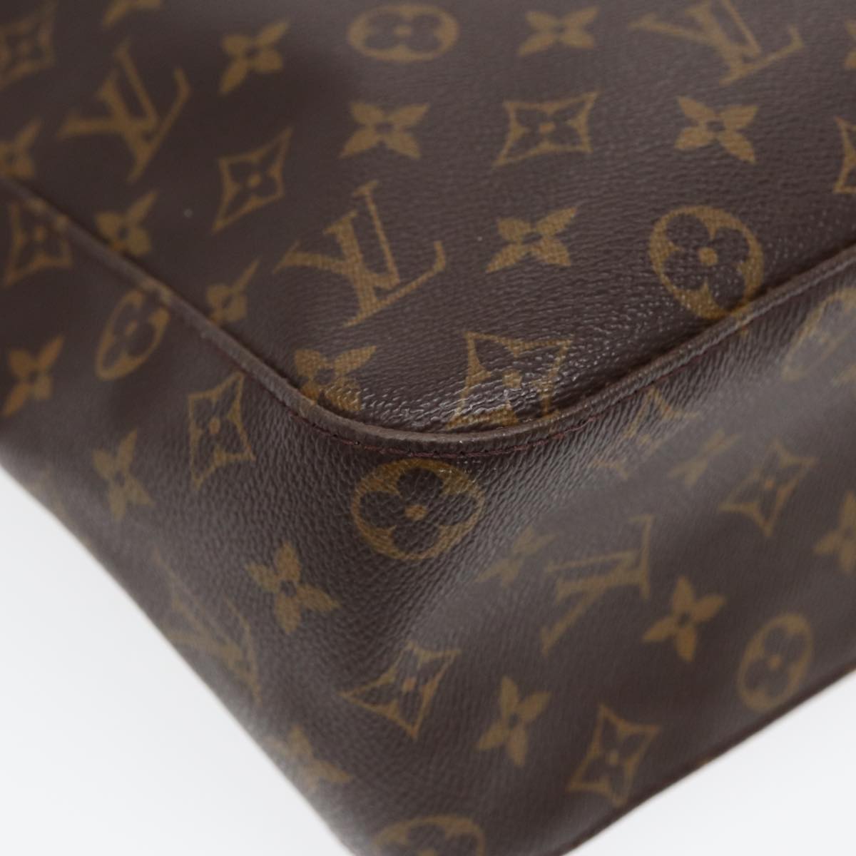 Louis Vuitton Looping Gm Brown Canvas Shoulder Bag