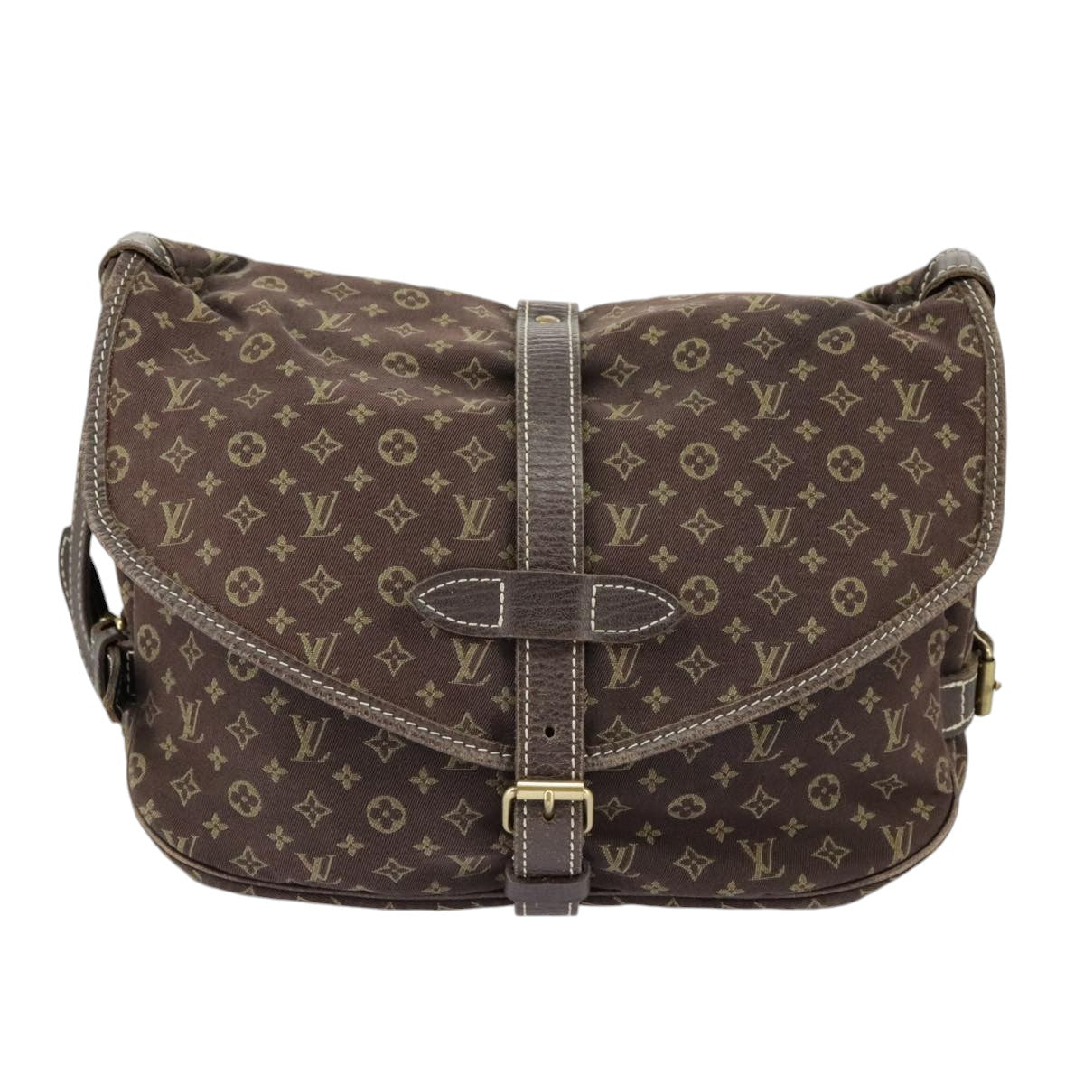 Louis Vuitton Saumur 30 Brown Canvas Shoulder Bag