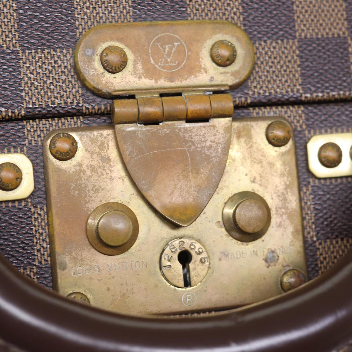 Louis Vuitton Attache Case Brown Canvas Travel Bag
