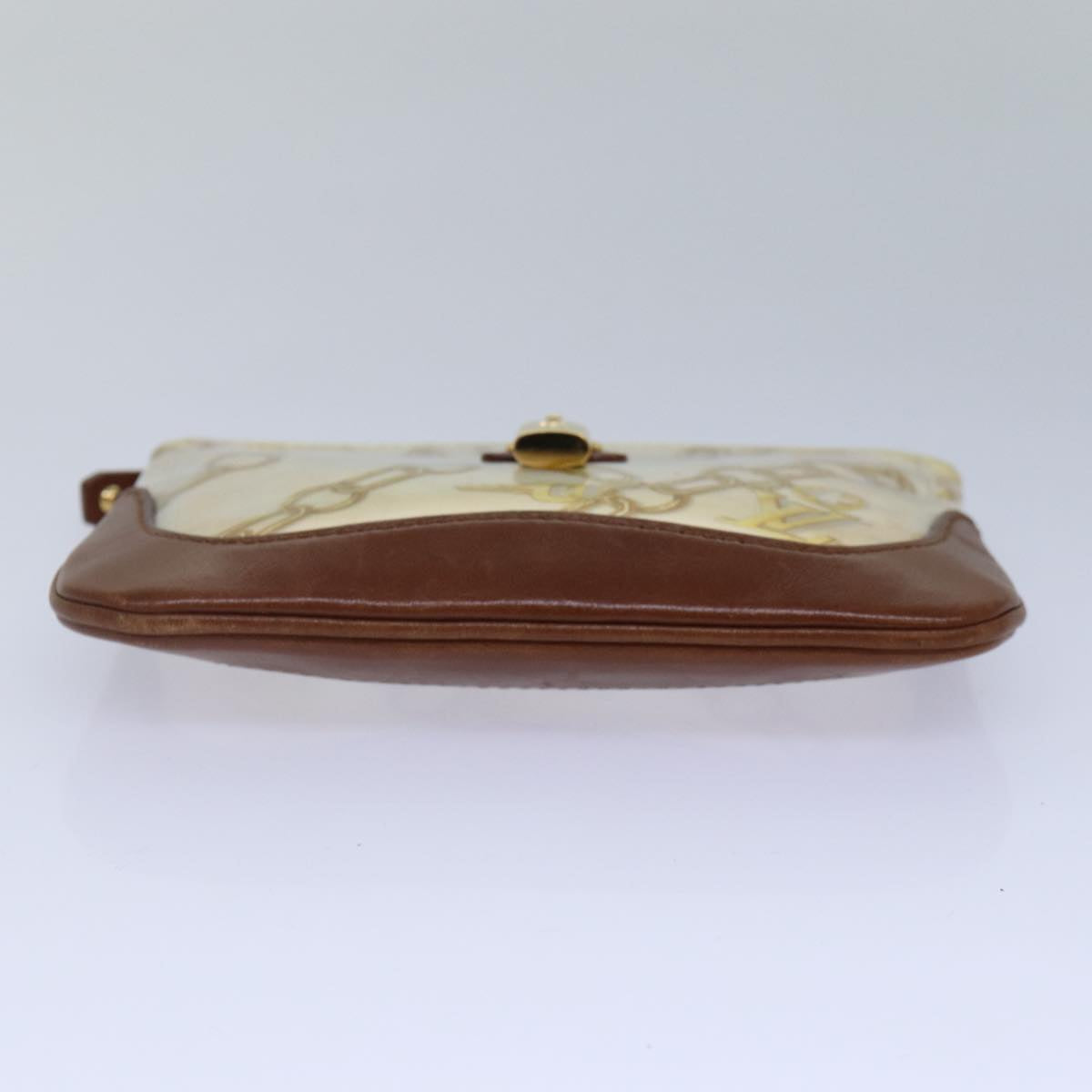 Louis Vuitton Pochette Plat Brown Leather Wallet