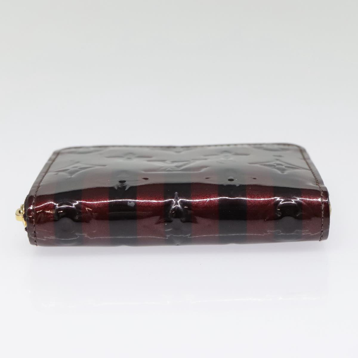 Louis Vuitton Zippy Coin Purse Burgundy Patent Leather Wallet