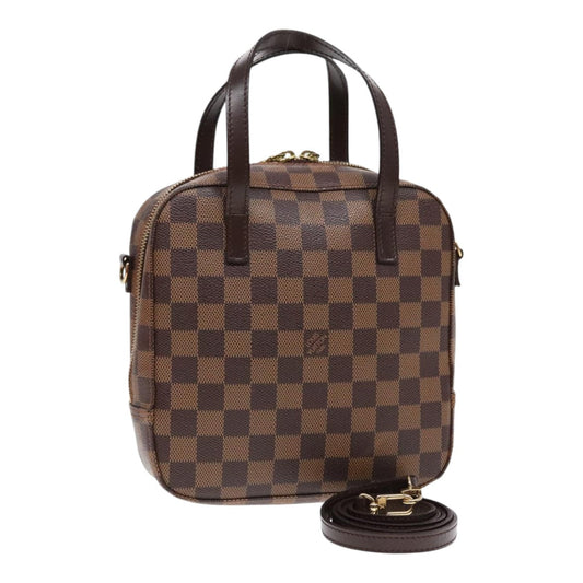 Louis Vuitton Spontini Brown Canvas Handbag