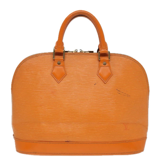 Louis Vuitton Alma Orange Leather Handbag