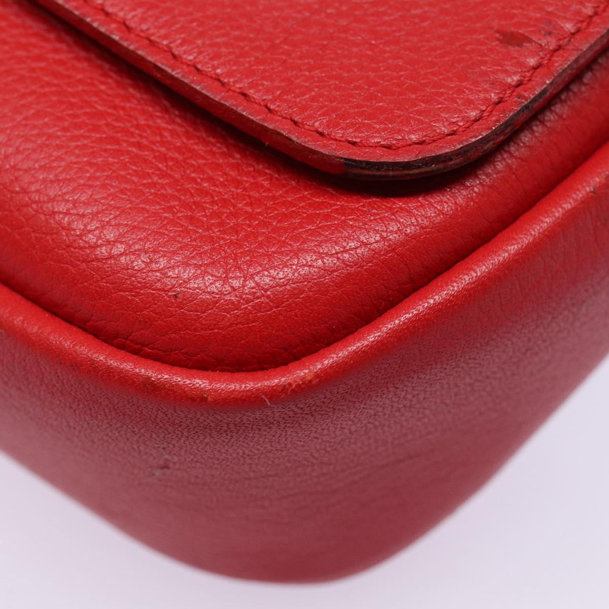 Louis Vuitton Parnassea Red Leather Clutch Bag