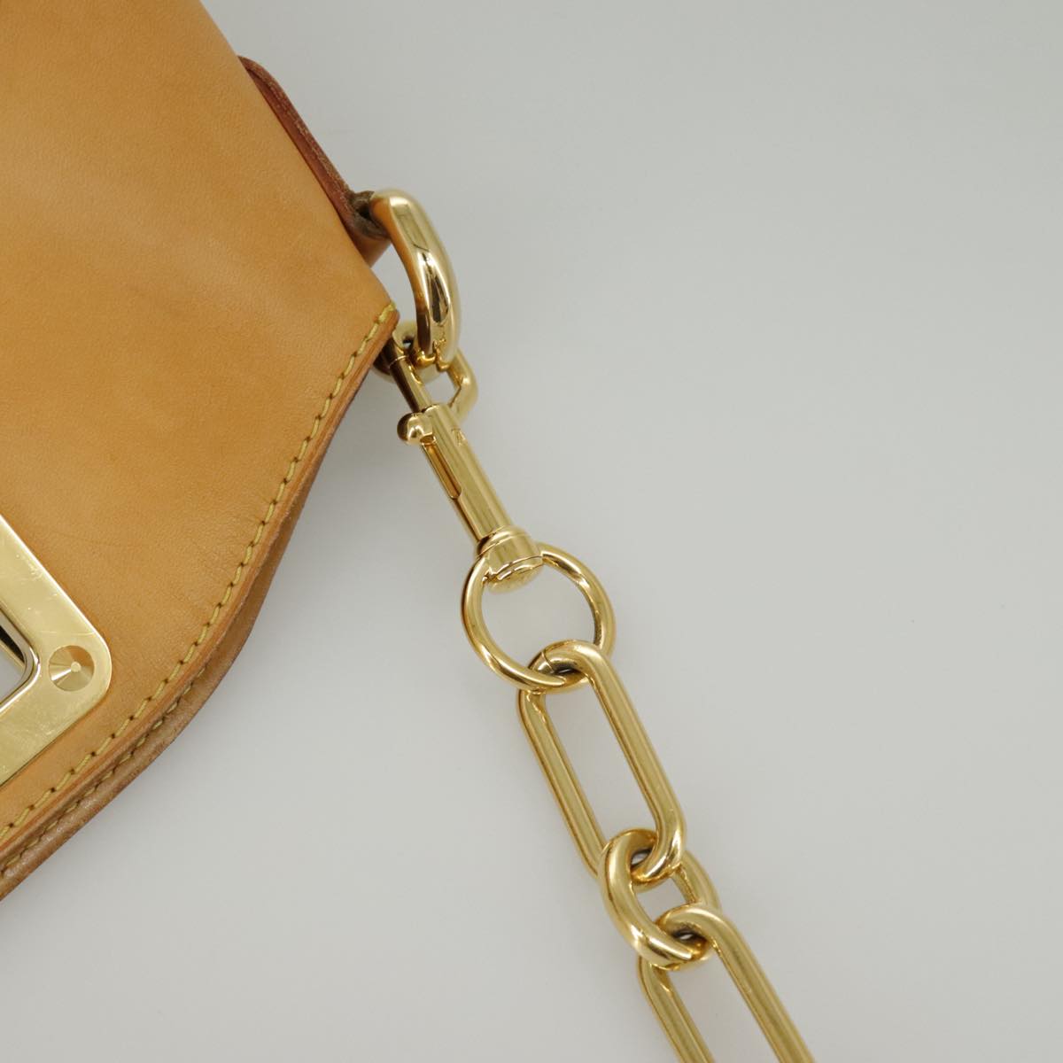 Louis Vuitton Judy White Canvas Shoulder Bag